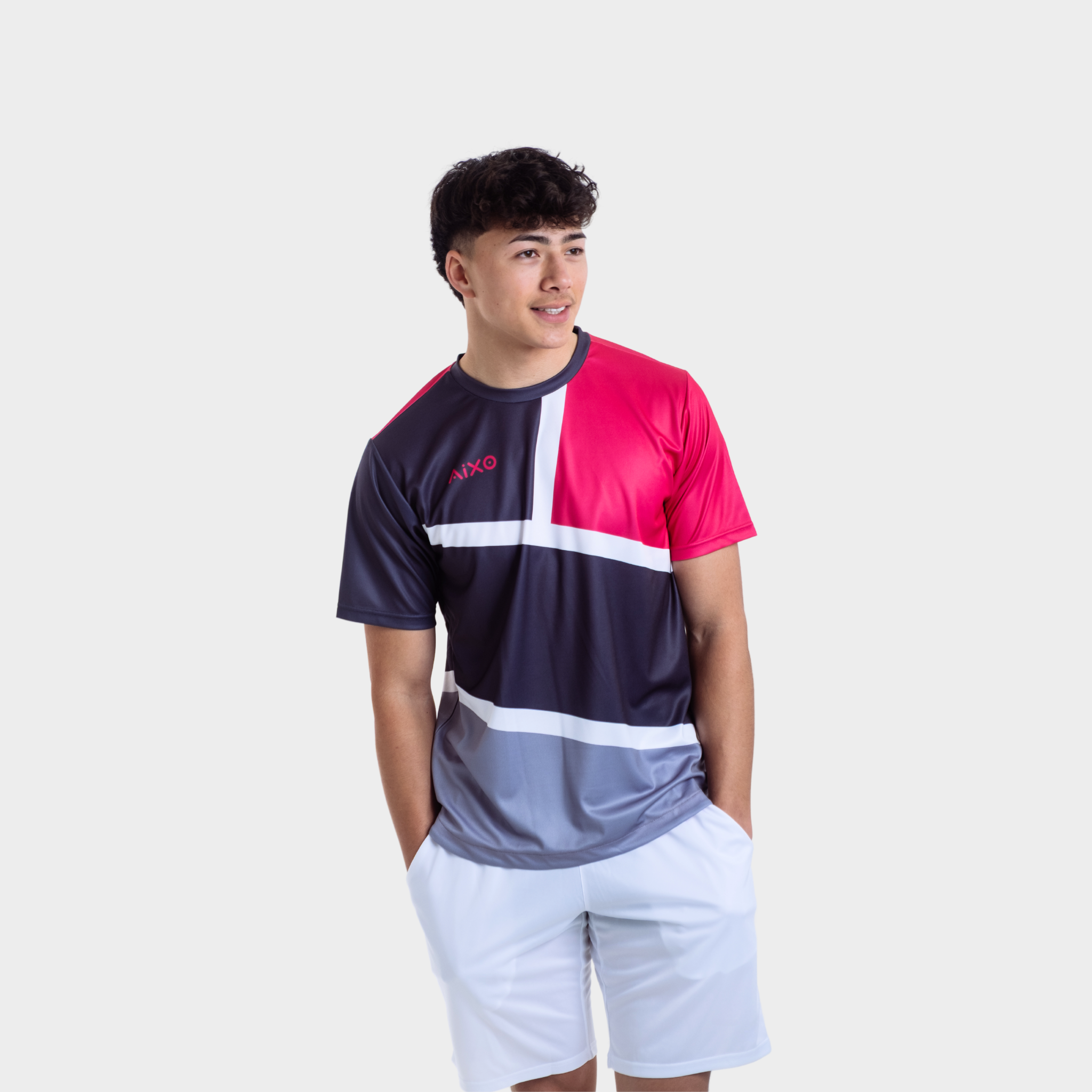 Aixo Court Mens T Shirt Graphite