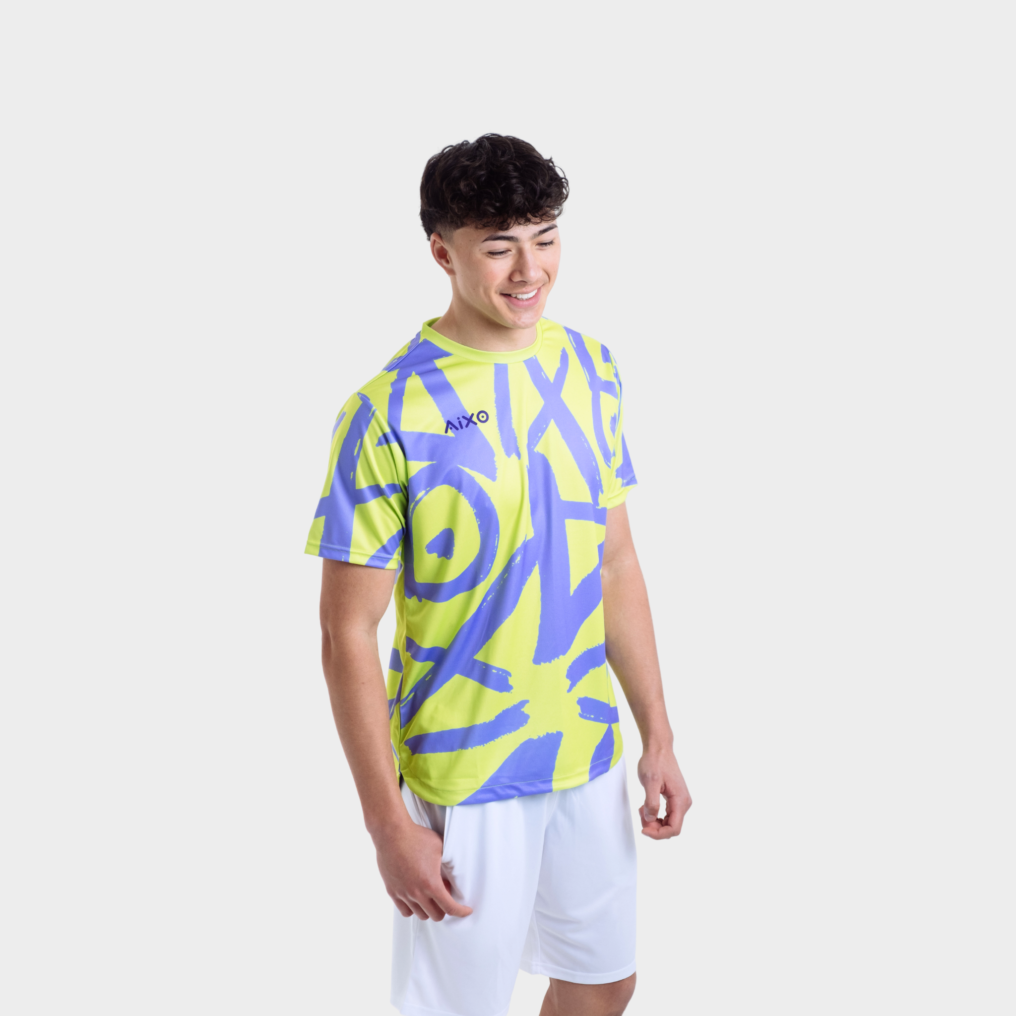 Aixo Tagged Mens T Shirt Teal