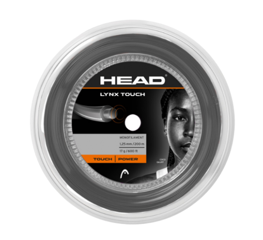 Head Lynx Touch 1.25mm/200M Tennis String Reel - Black