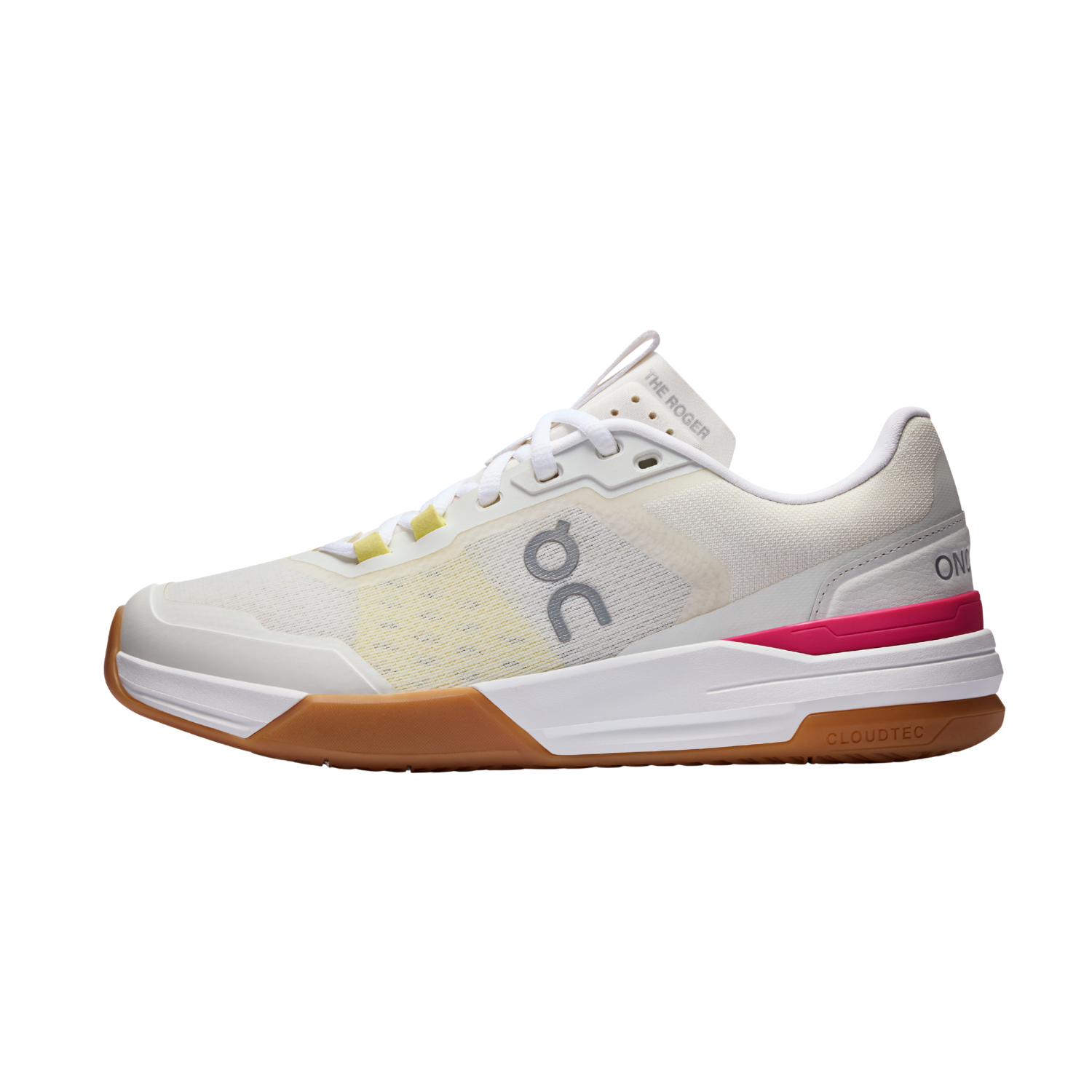 On THE ROGER Advantage Pro Tennis Shoes Women - Ivory/Pink