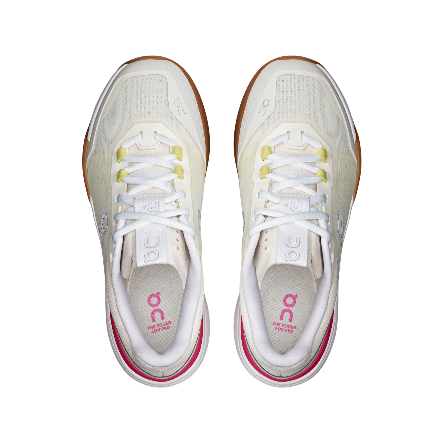 On THE ROGER Advantage Pro Tennis Shoes Women - Ivory/Pink