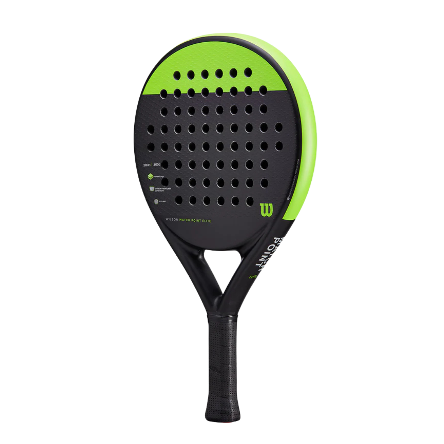 Wilson Match Point Elite WR079911U Padel Racket (Black/Green)