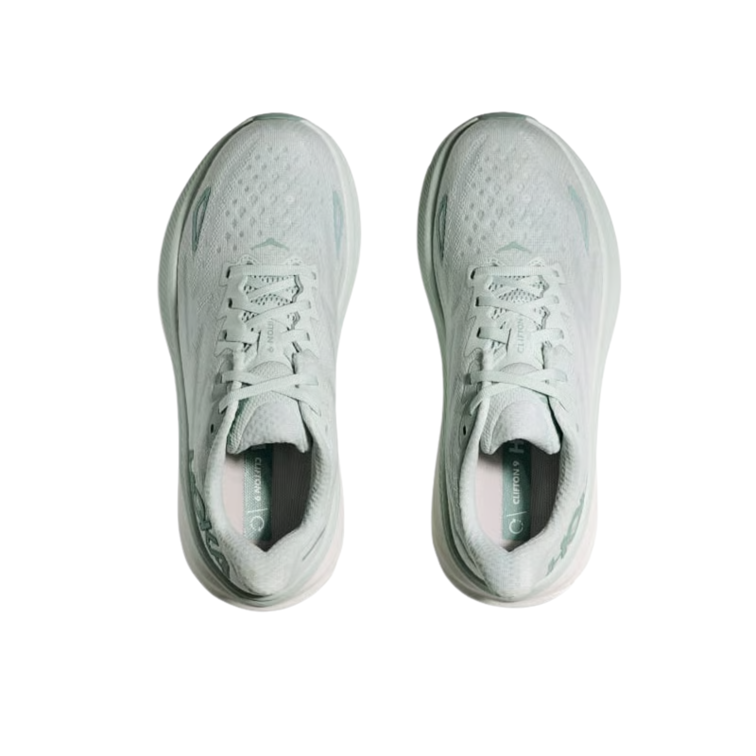 Hoka Clifton 9 Running Shoes Women - Droplet Grey/Druzy