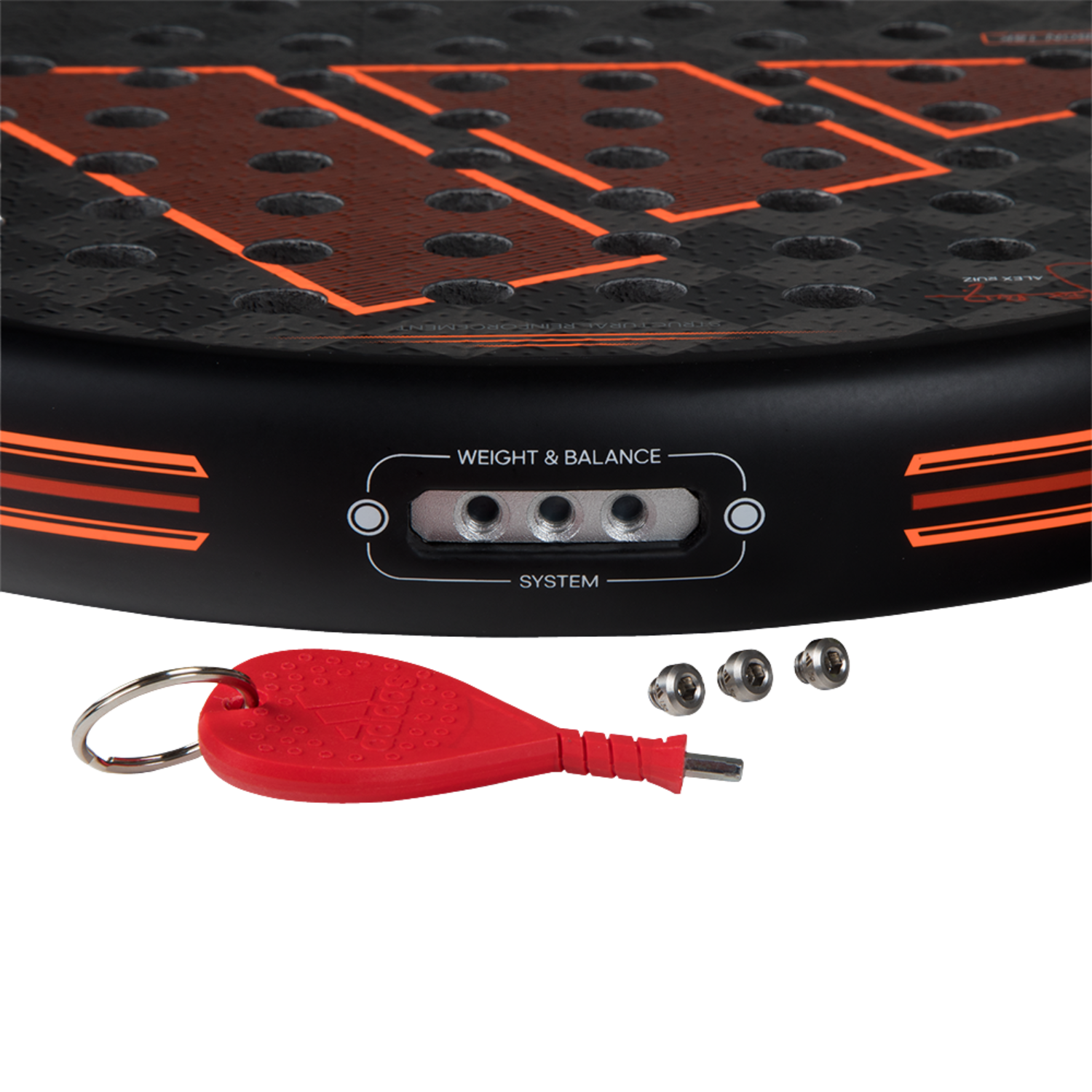 Adidas Adipower Multiweight Ctrl 3.3 Padel Racket - Black/Orange