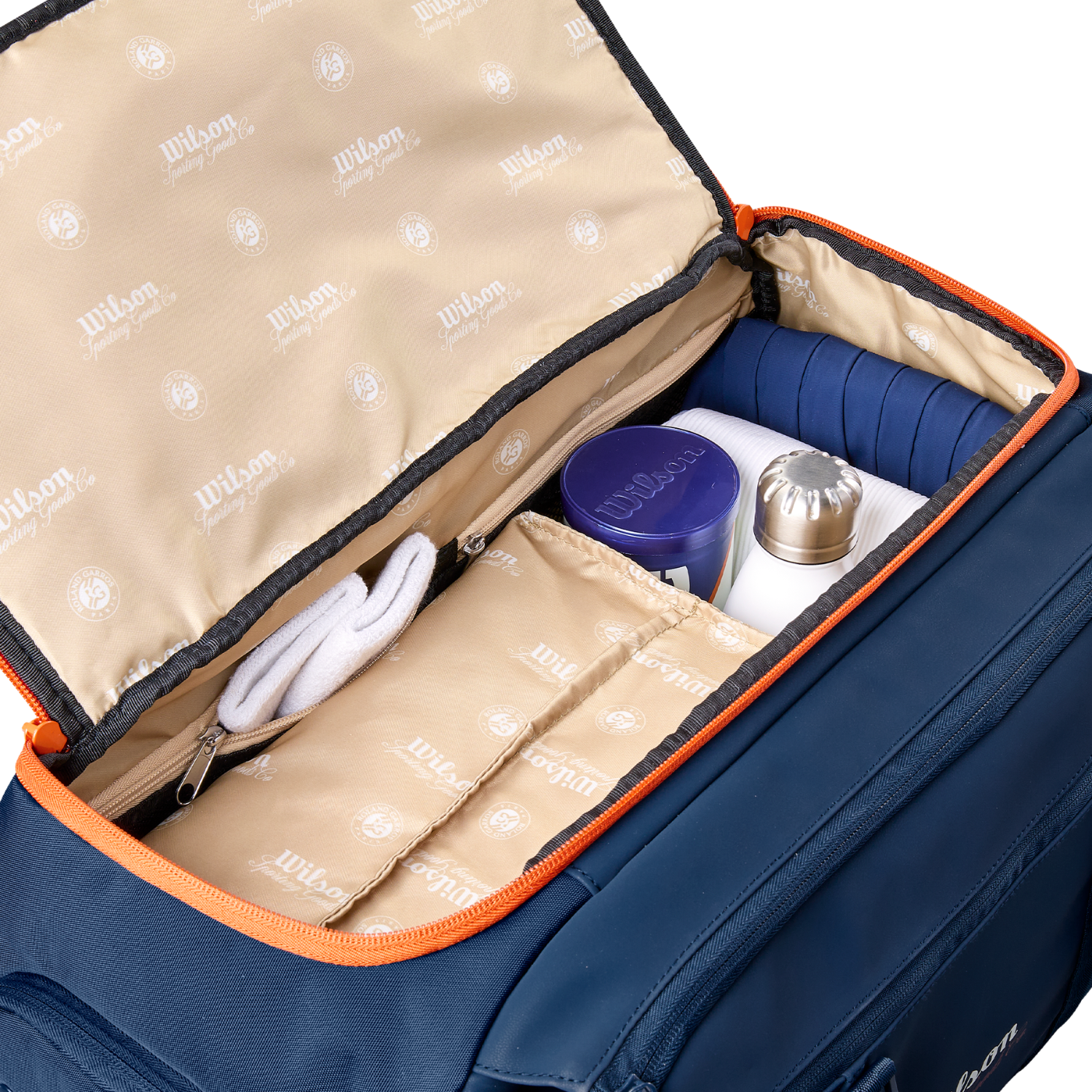 Wilson Roland Garros 2026 Session Soire Duffle - Navy/Clay