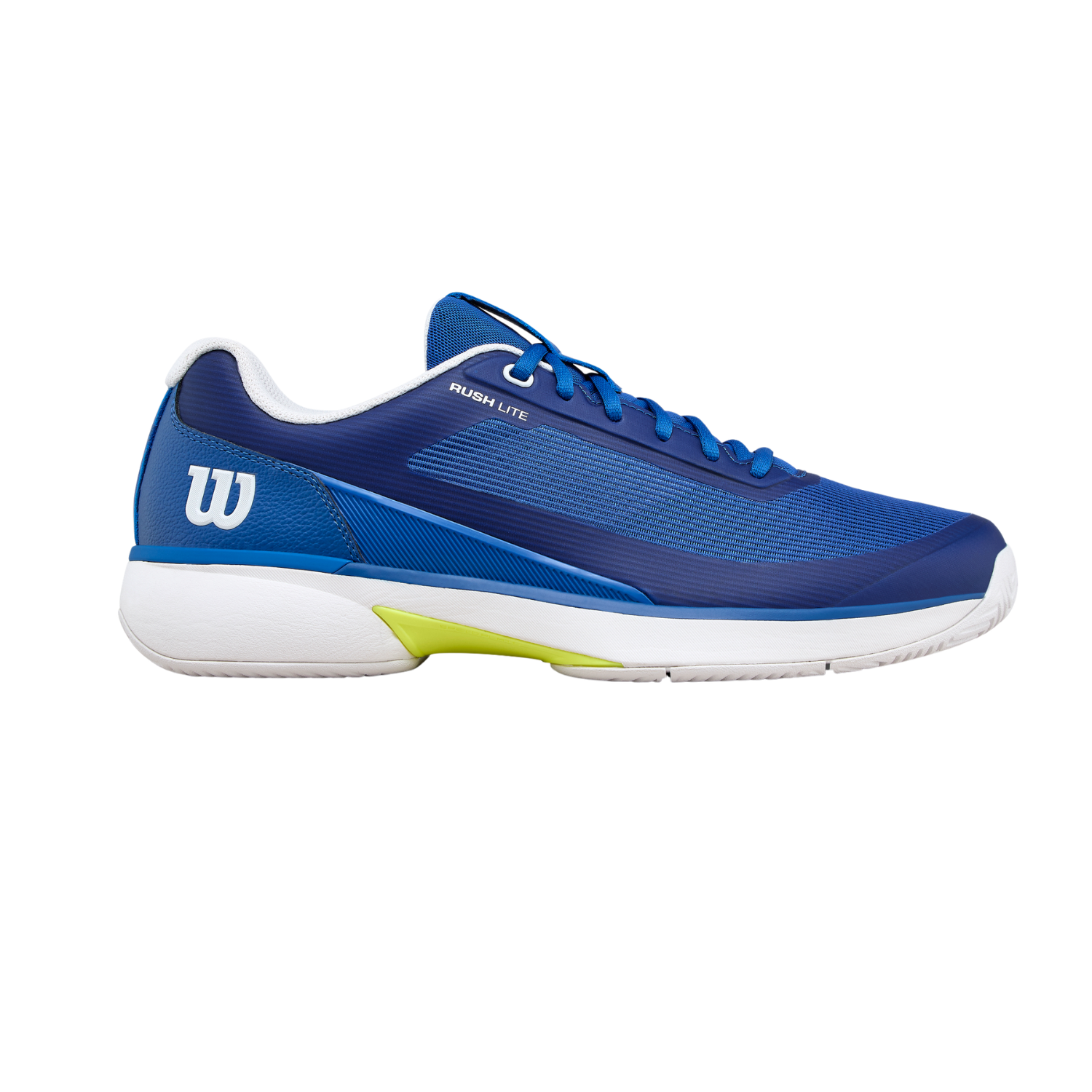 Wilson Rush Lite 5 Tennis Shoe Men - Deja Vu Blue/White Deja Vu Blue White Safety Yellow Tennis Shoes Wilson