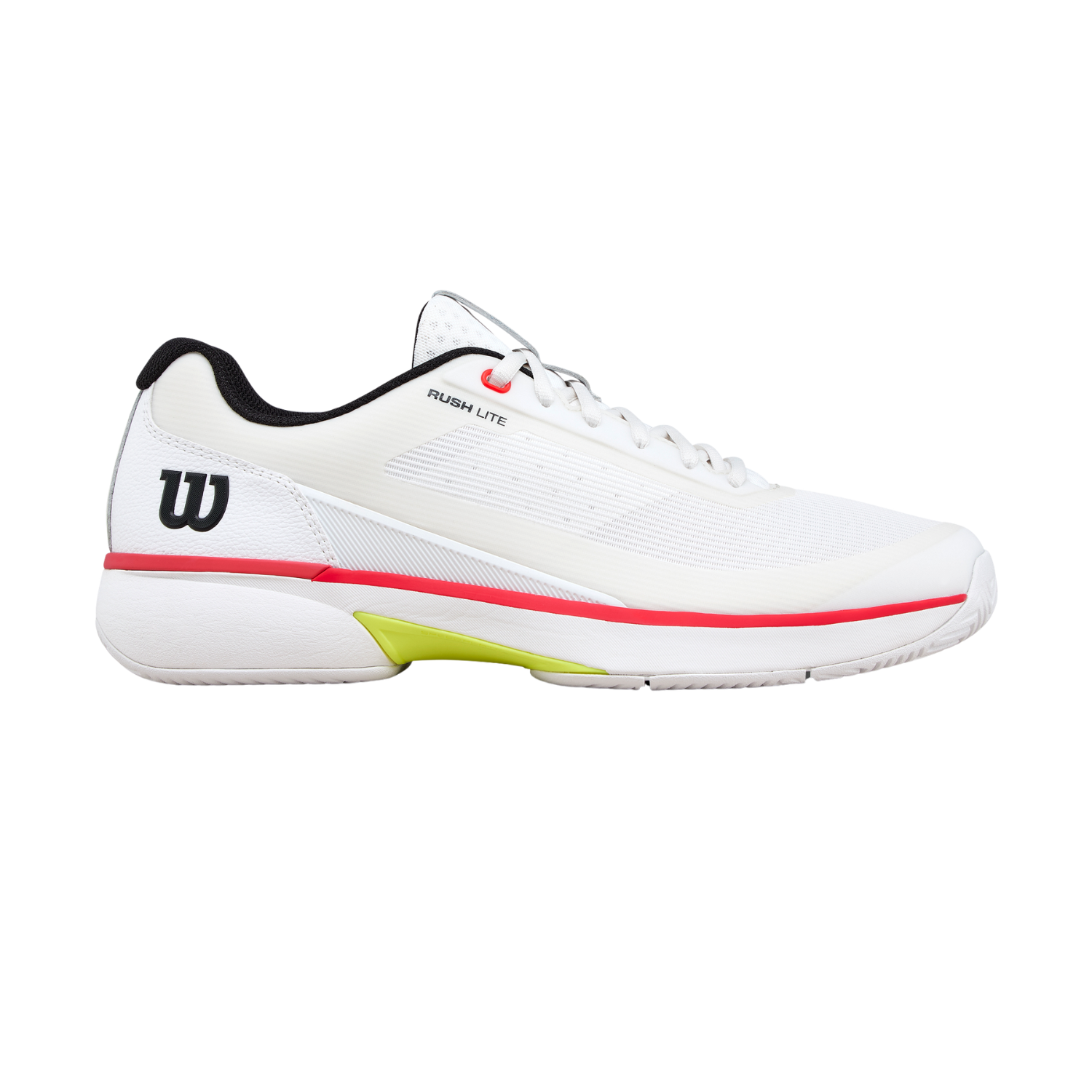 Wilson Rush Lite 5 Tennis Shoe Men - White/Red White Black Red Tennis Shoes Wilson