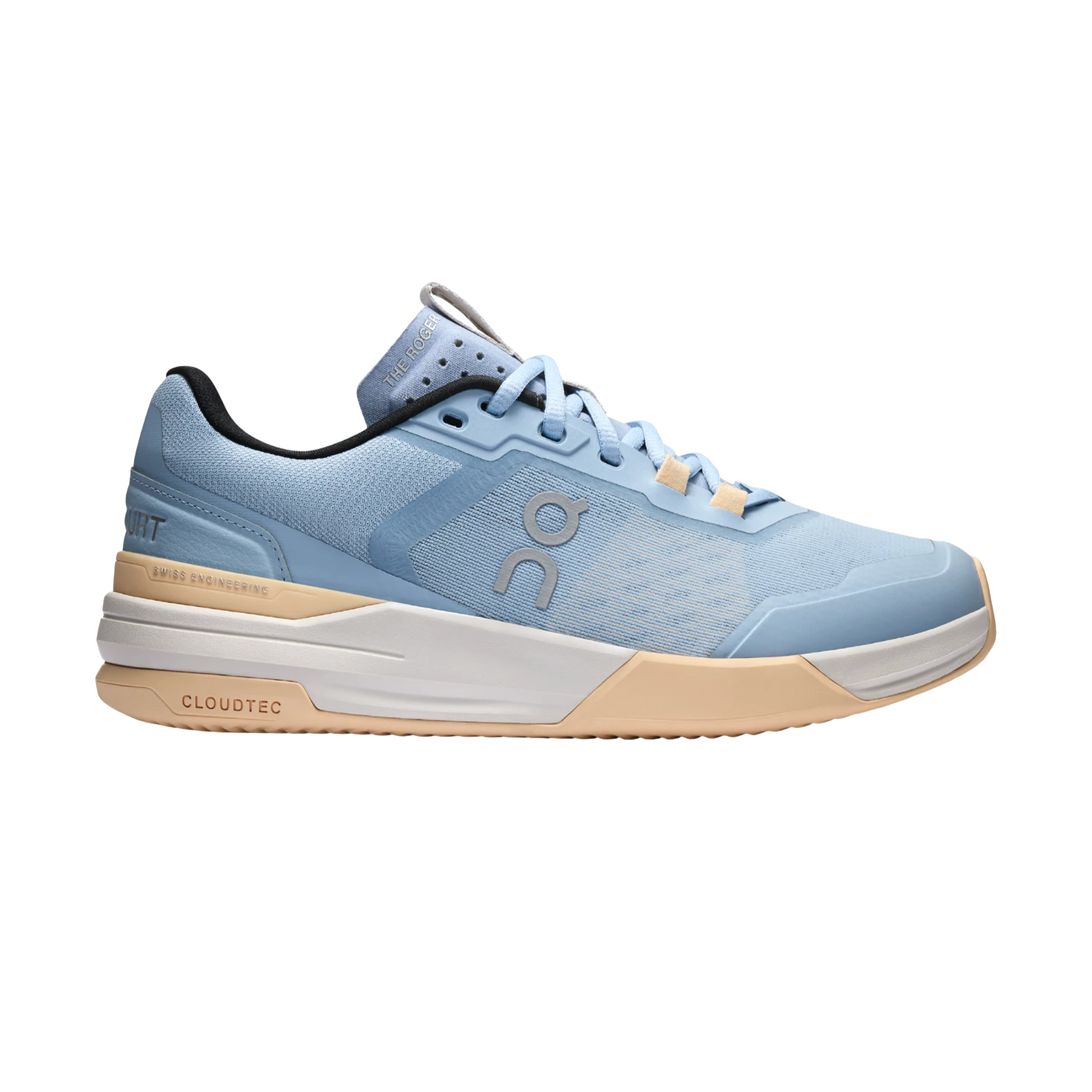 On The Roger Advantage Pro Clay Shoe Women - Chambray/Blonde Tennis Shoes On Running