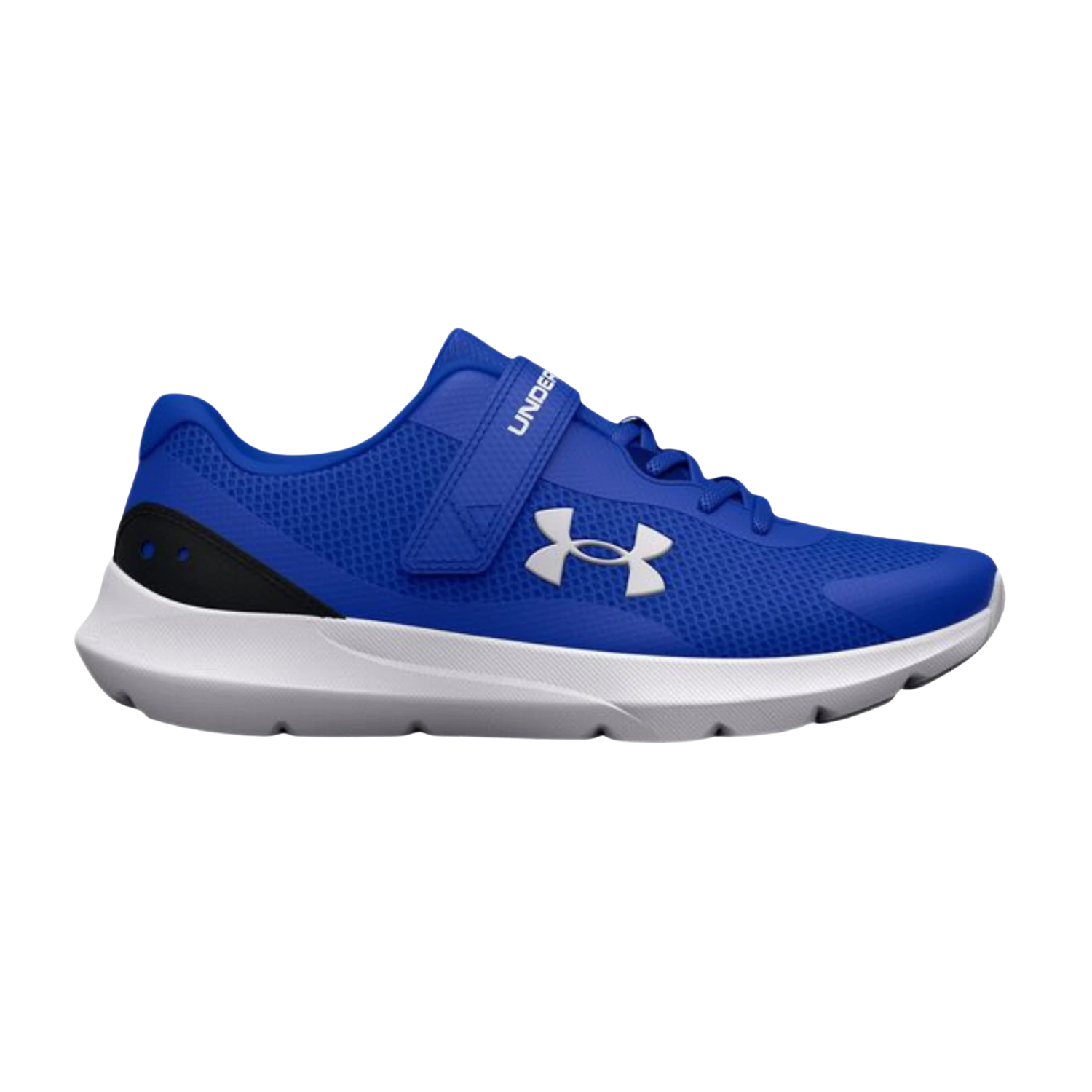 Under Armour BPS Surge 3 AC Boy Running Shoes 3024990 400 Versa Blue Black White Clearance Under Armour