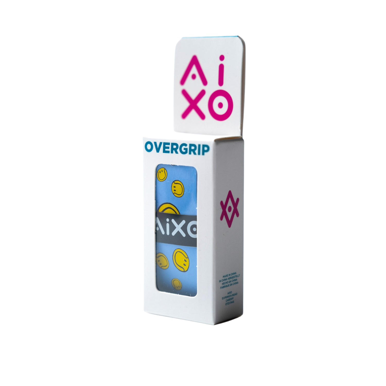 Aixo Smiley Ball Dry Overgrip Pink Overgrips Aixo