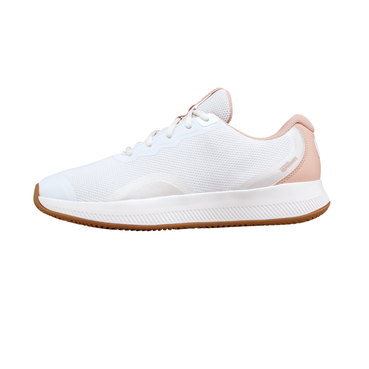 Wilson Intrigue Lite Tennis Shoe Women - White/Cameo Rose/Gum Tennis Shoes Wilson
