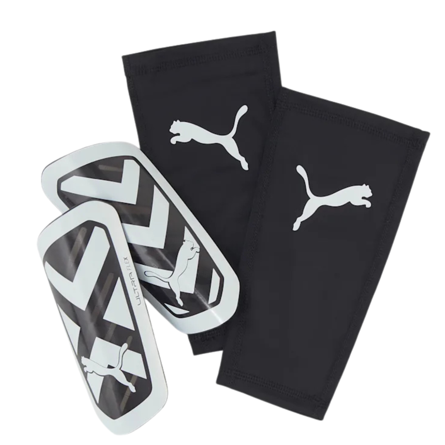 Puma Ultra Flex Sleeve Shin Guards Unisex - Ultra Blue/ White/ Pro Green 030871