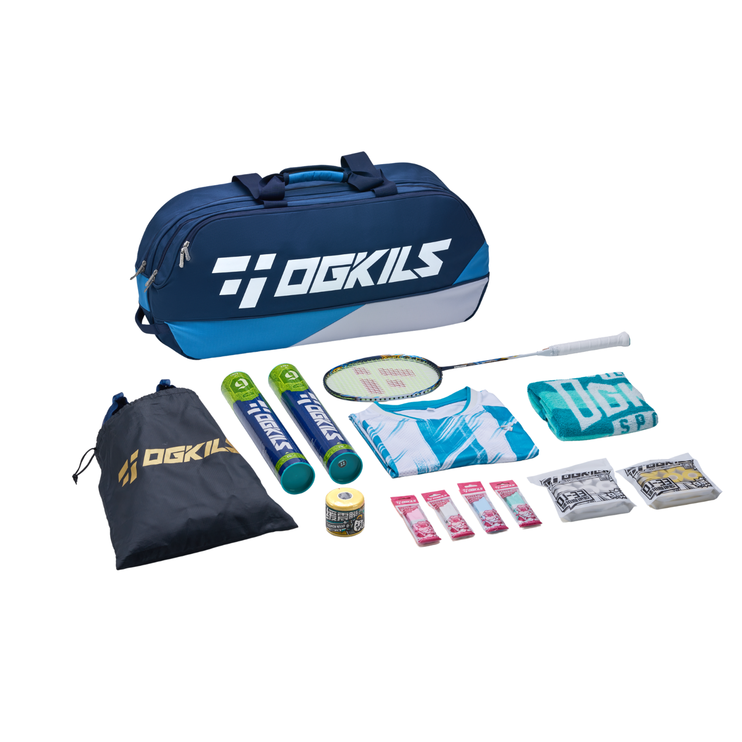OGKILS Tournament Racket Bag - Blue