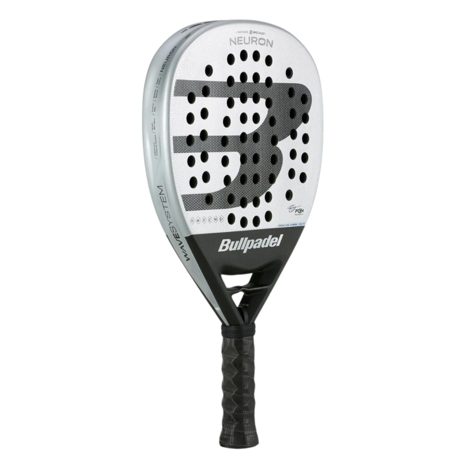 BullPadel Neuron Padel Racket - Silver/Black