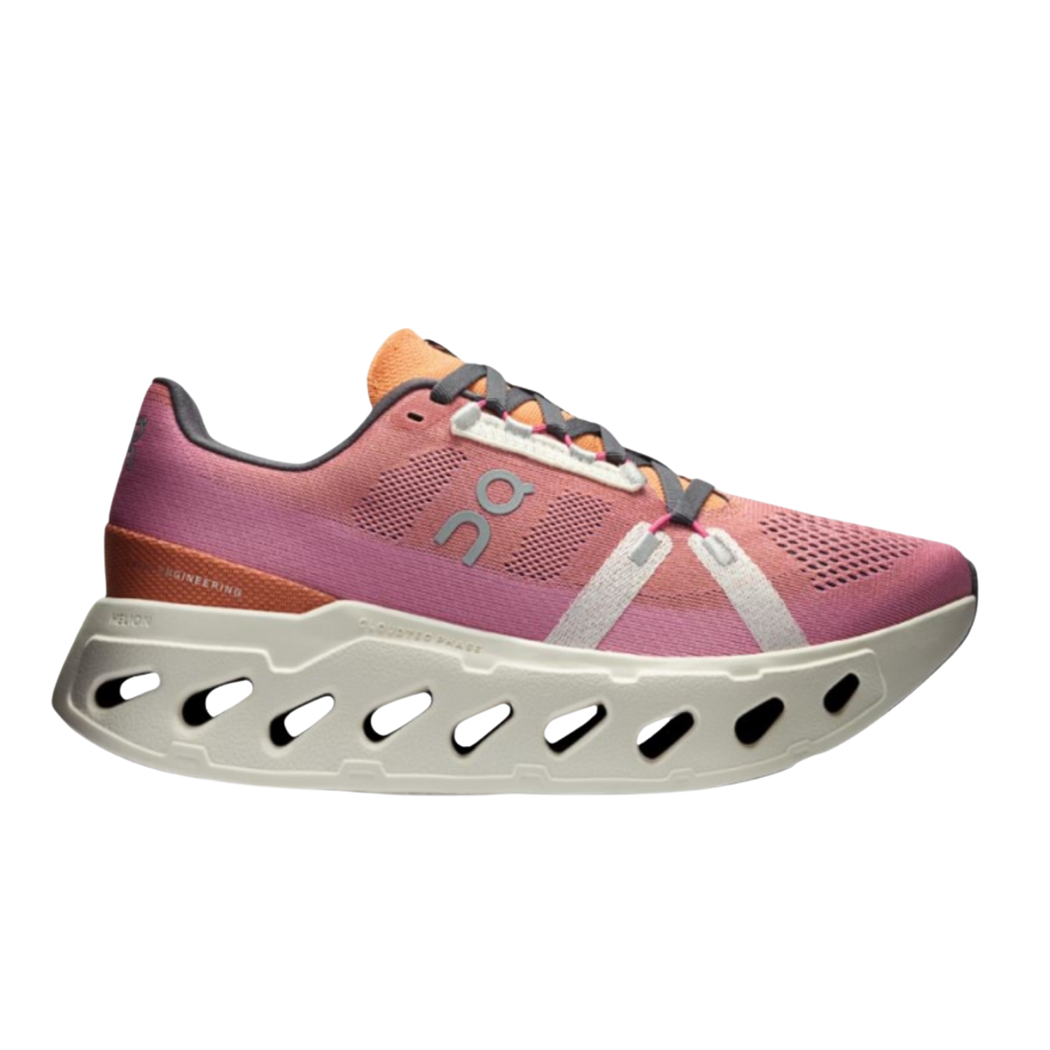 On Cloudeclipse Running Shoes Women - Tangerine/Ivory