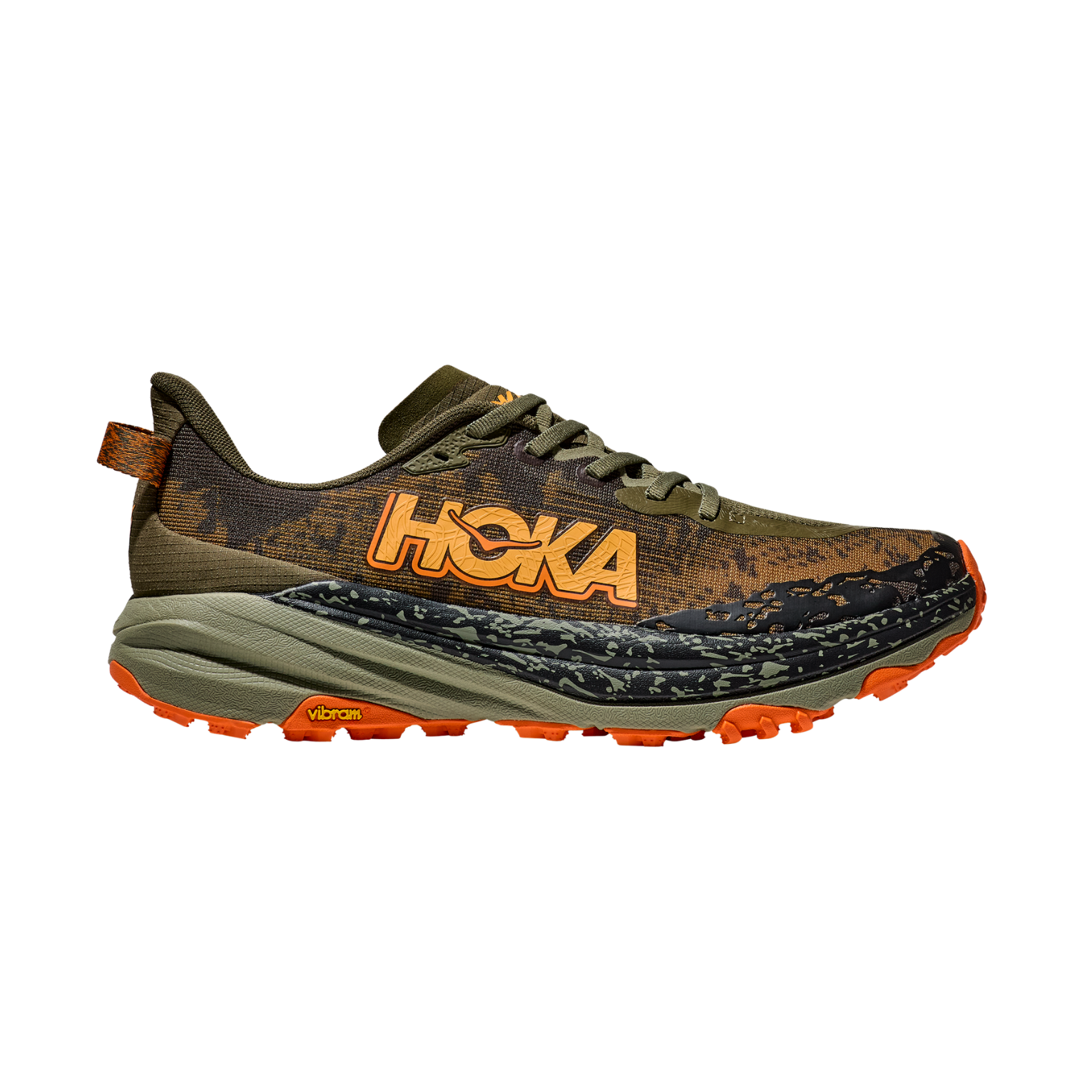 Hoka Speedgoat 6 Wide Running Shoes Men - Camo/Antique Olive