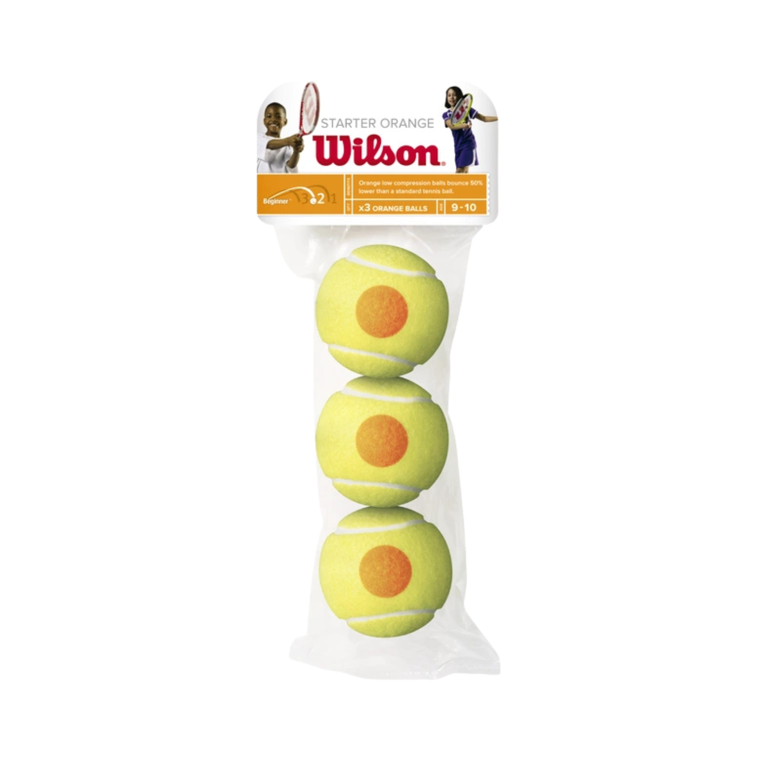 Wilson Starter (WRT137300) Orange 3Pack Tennis Balls Wilson