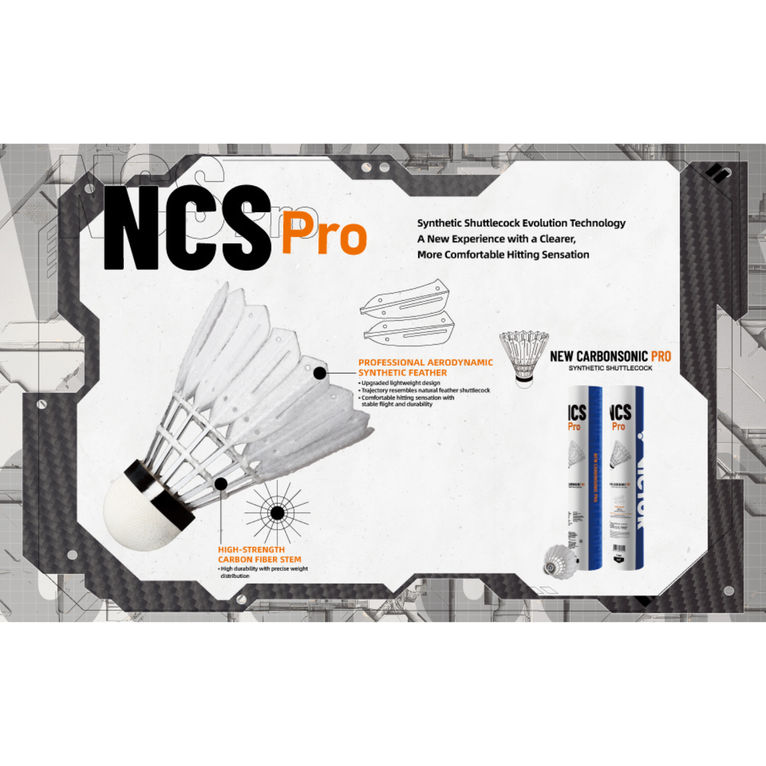 Victor New CarbonSonic Pro Shuttles NCS Pro - From £19.80 Synthetic Shuttle Victor
