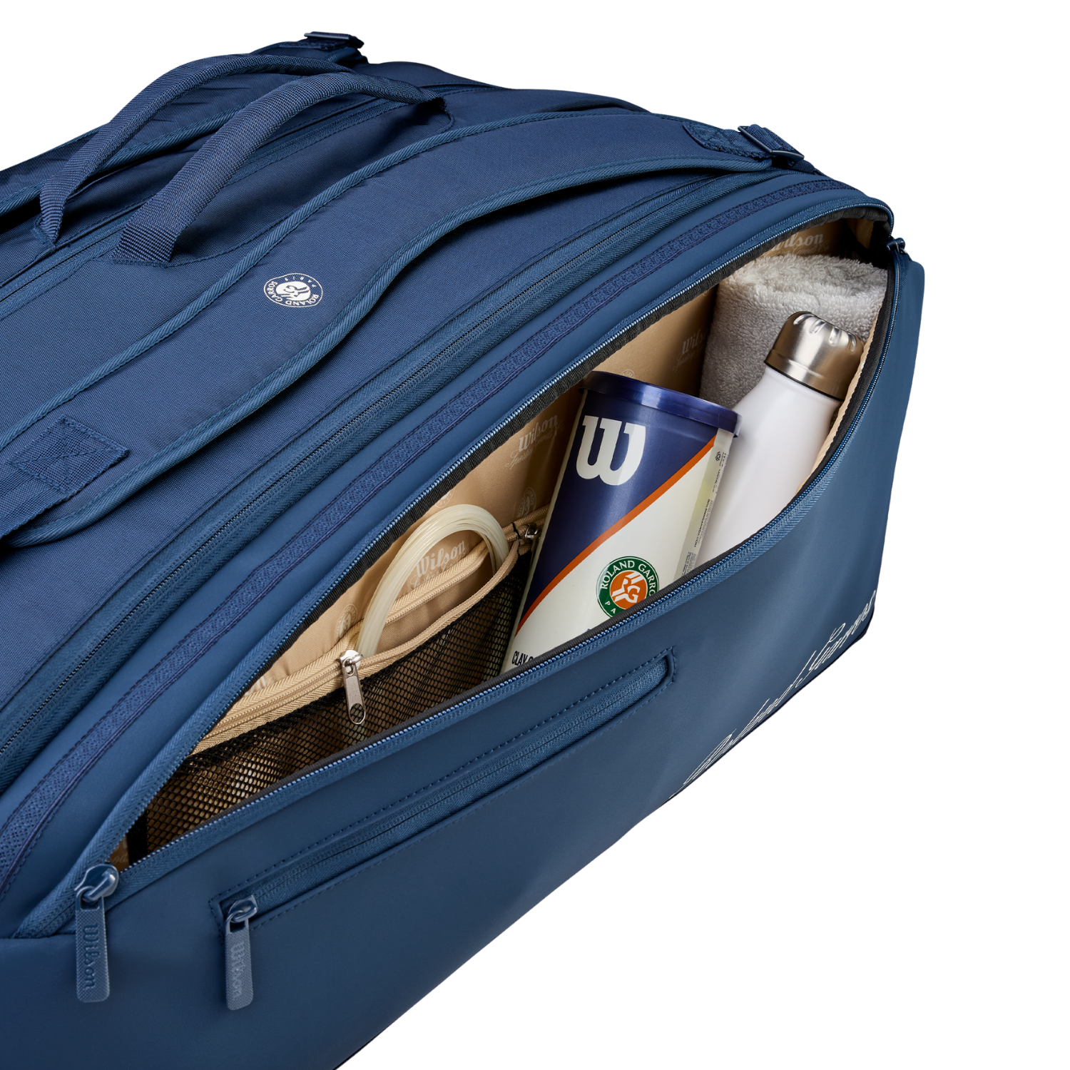 Wilson Roland Garros 2026 Session Soire 15 Racket Bag - Navy/Clay