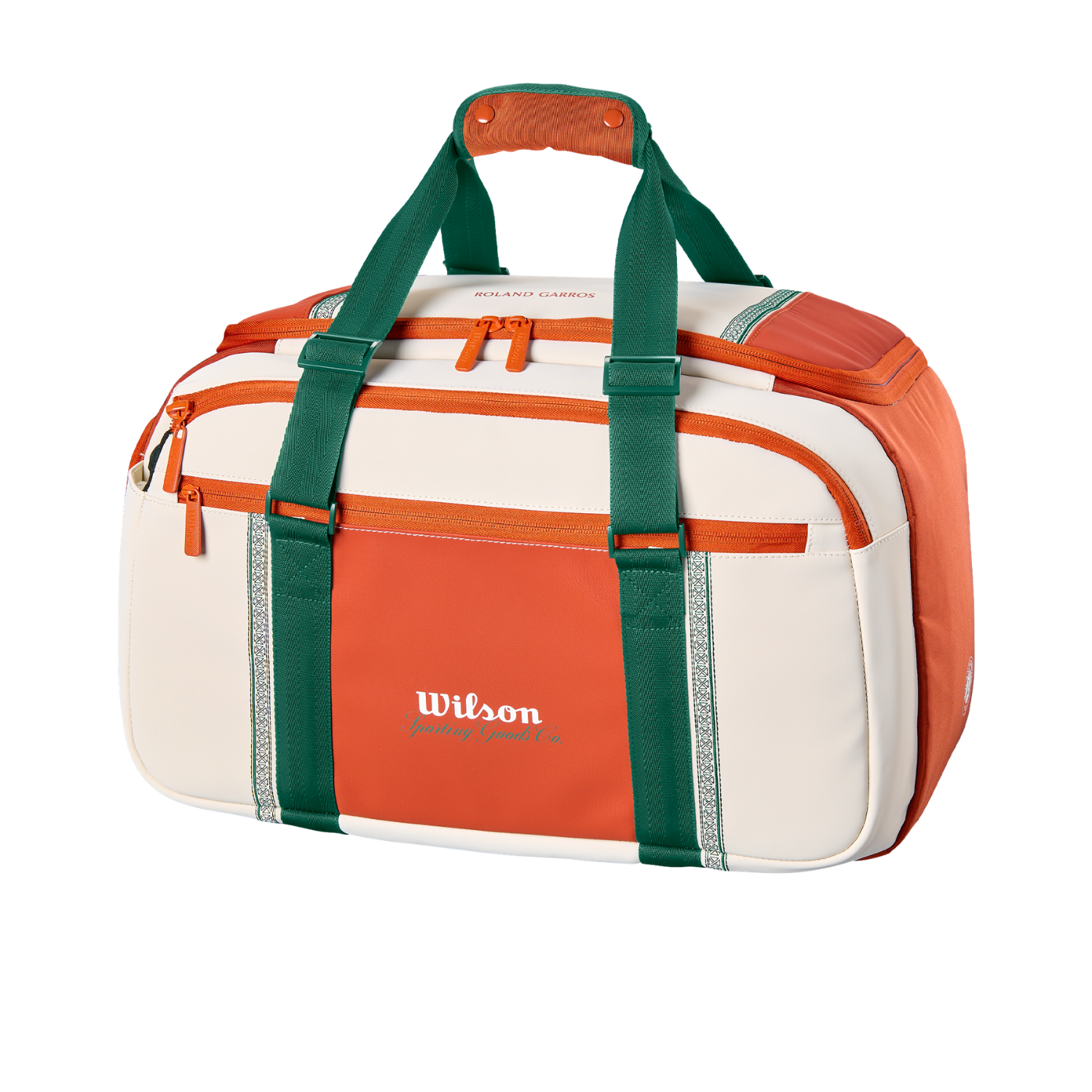 Wilson Roland Garros 2026 Small Duffle - Cream/Green