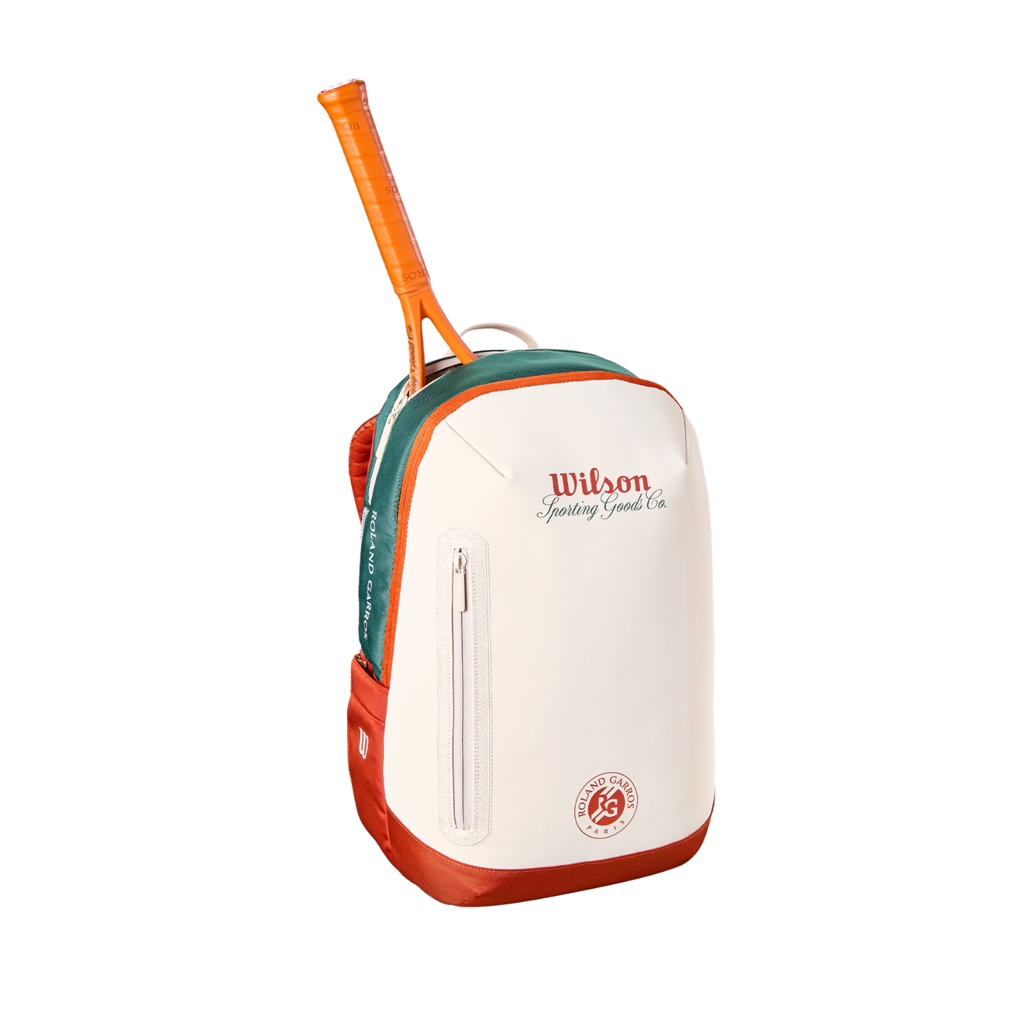 Wilson Roland Garros 2026 Tennis Backpack - Cream/Clay/Green