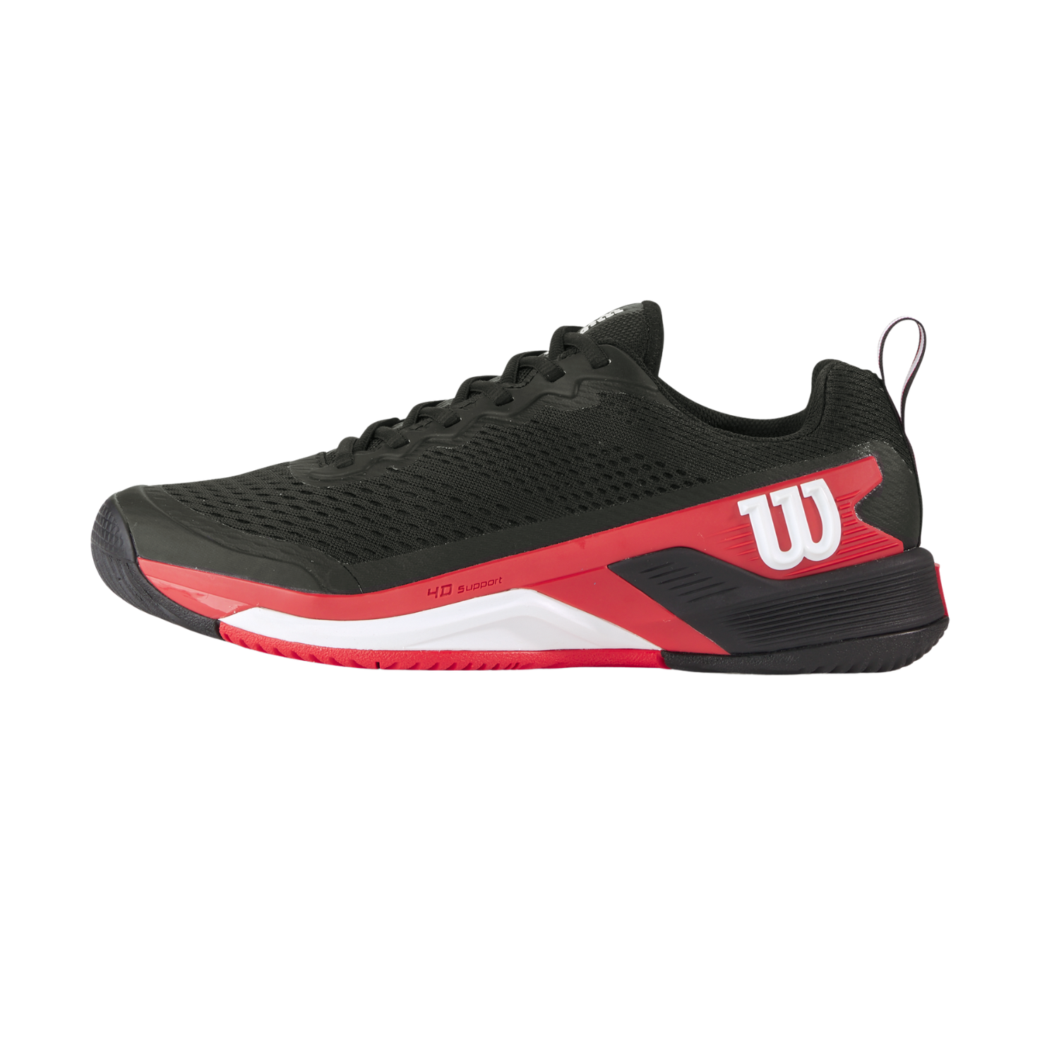 Wilson Rush Pro 4.5 Tennis Shoes Men - Black/Red Tennis Shoes Wilson