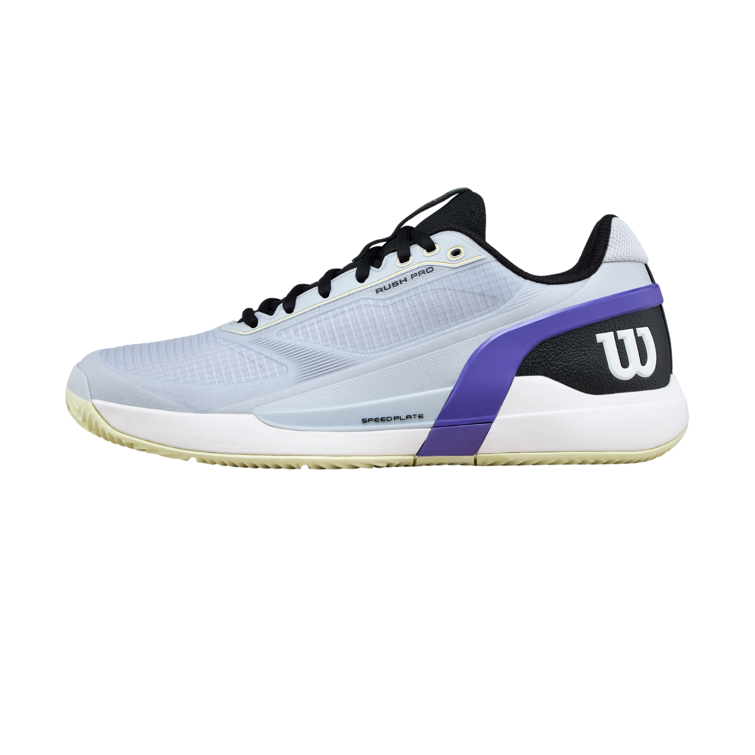 Wilson Rush Pro 5 Clay Tennis Shoe Men - Grey Dawn/Black/Tender Yellow Tennis Shoes Wilson