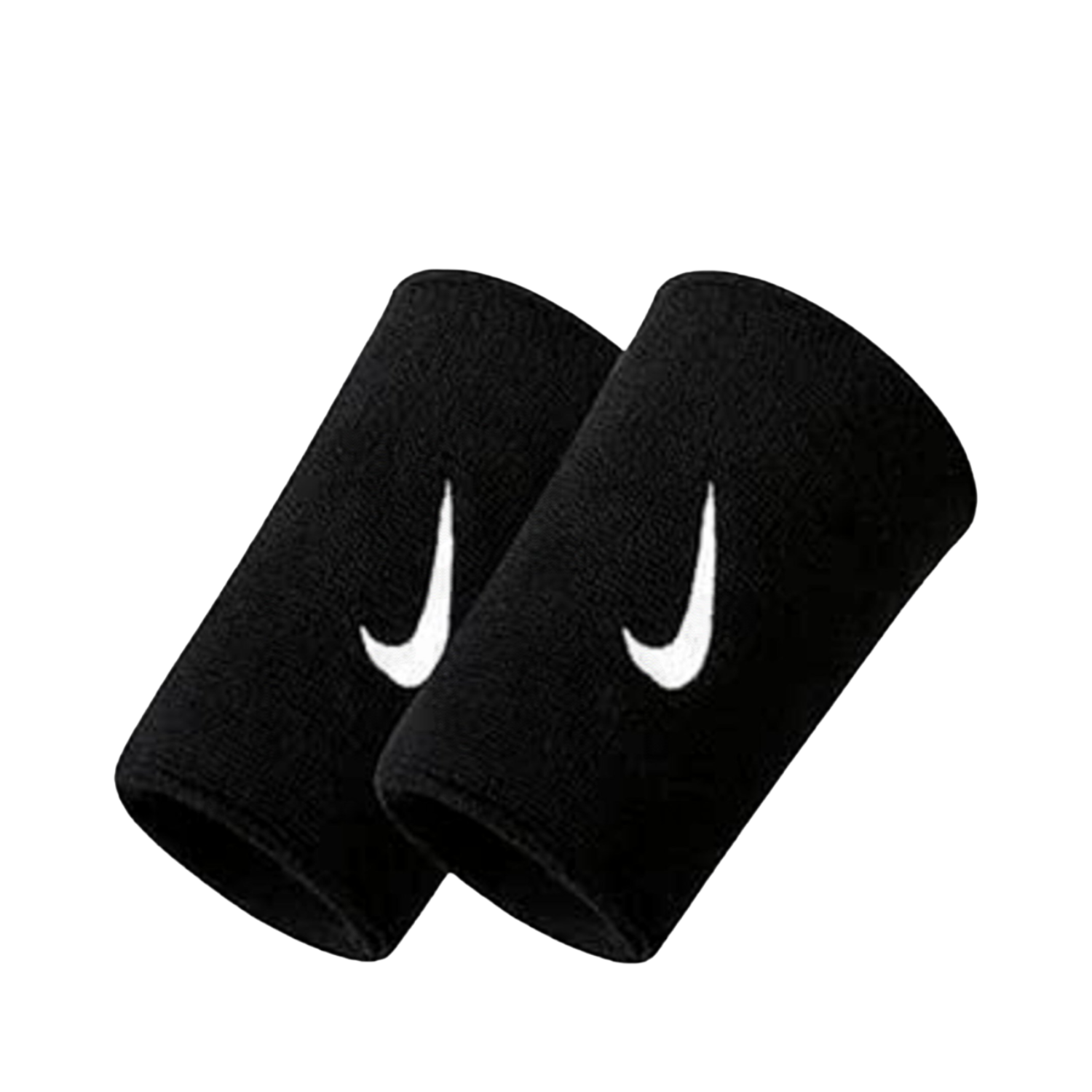 Nike Swoosh Classic Doublewide Wristbands 2 Pack - White/Black Accessories Nike
