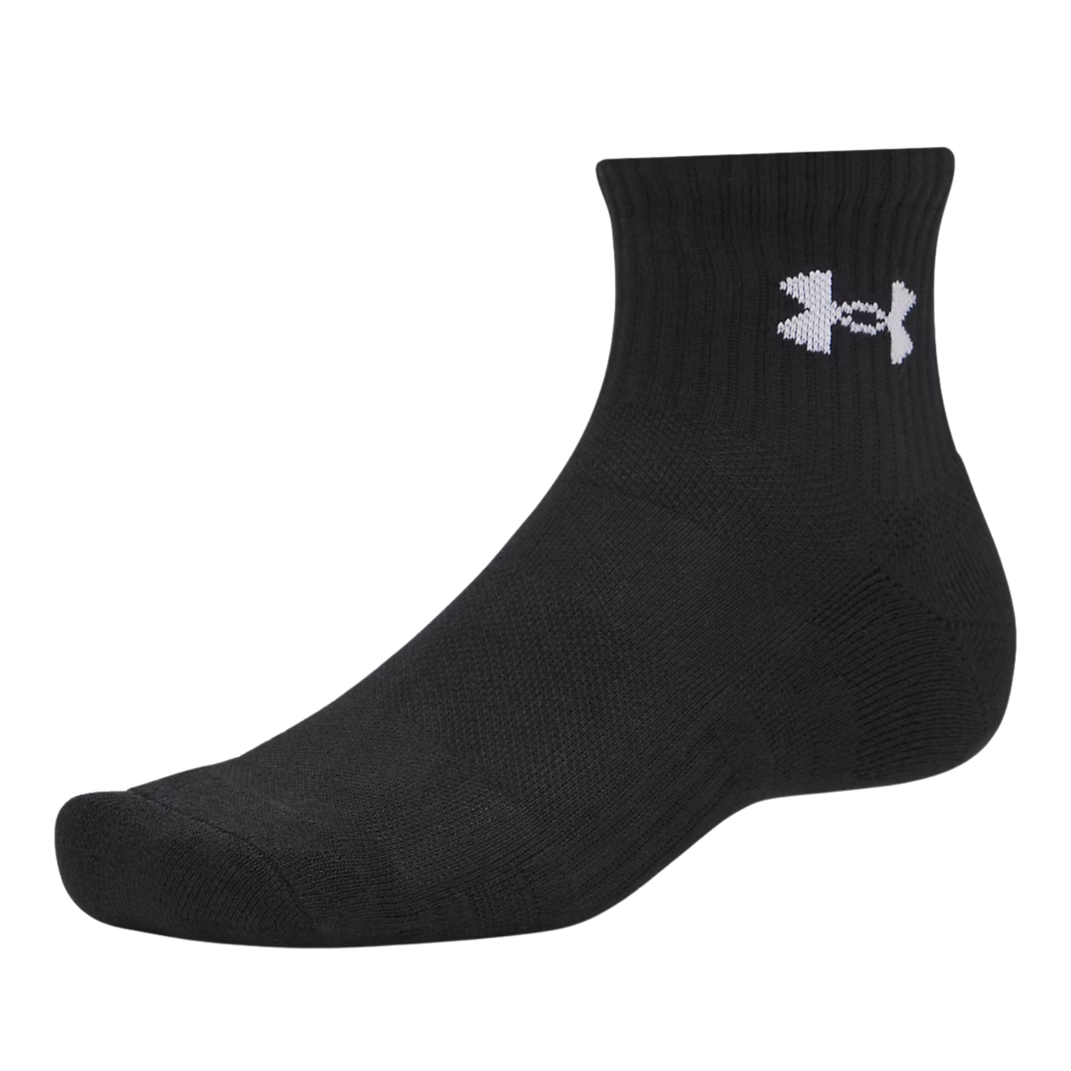 Under Armour Performance Cotton 3Pk Quarter Socks Unisex - Black Clothing Under Armour