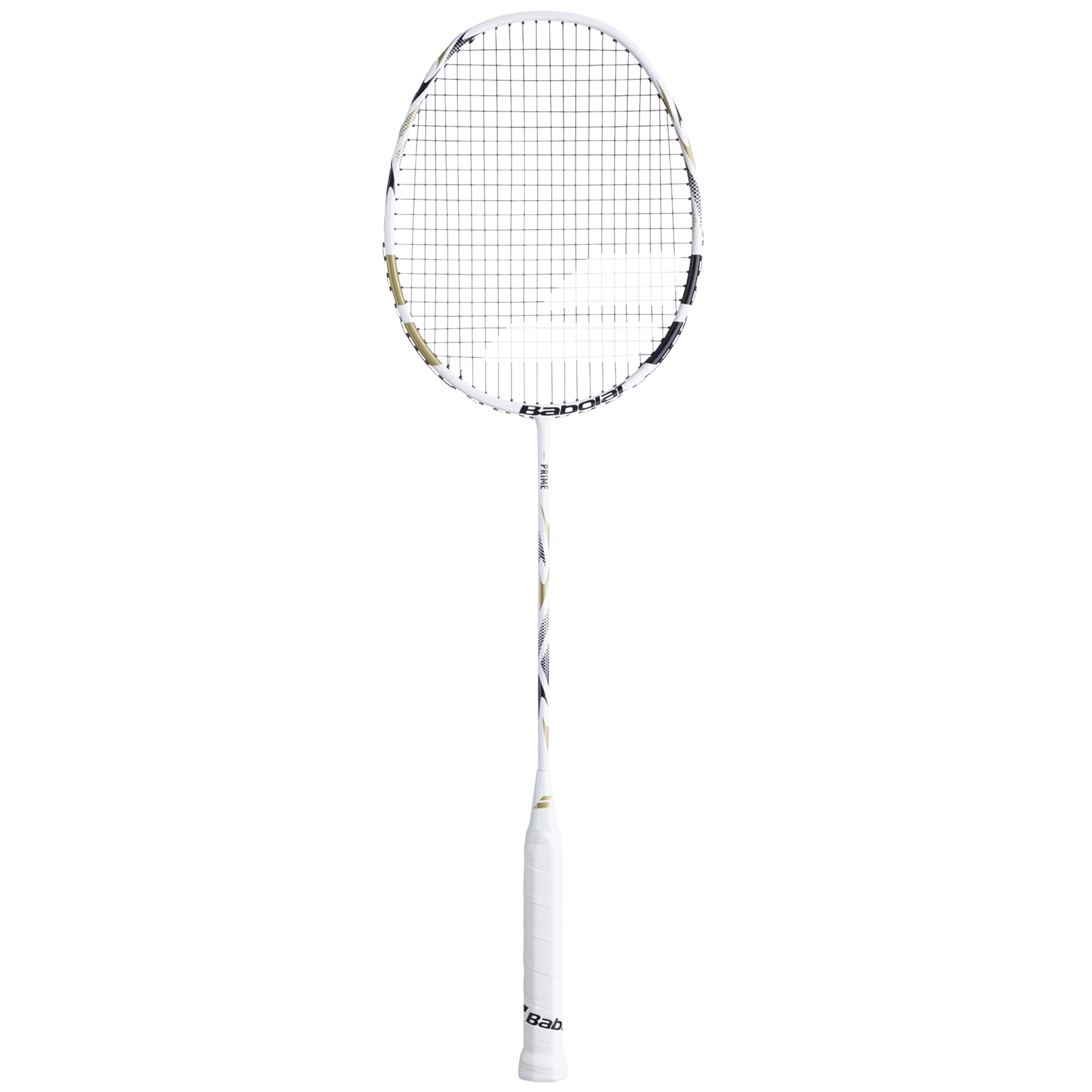 Babolat Prime 2026 Badminton Racket Strung - White/Gold White Gold G1 Badminton Rackets Babolat