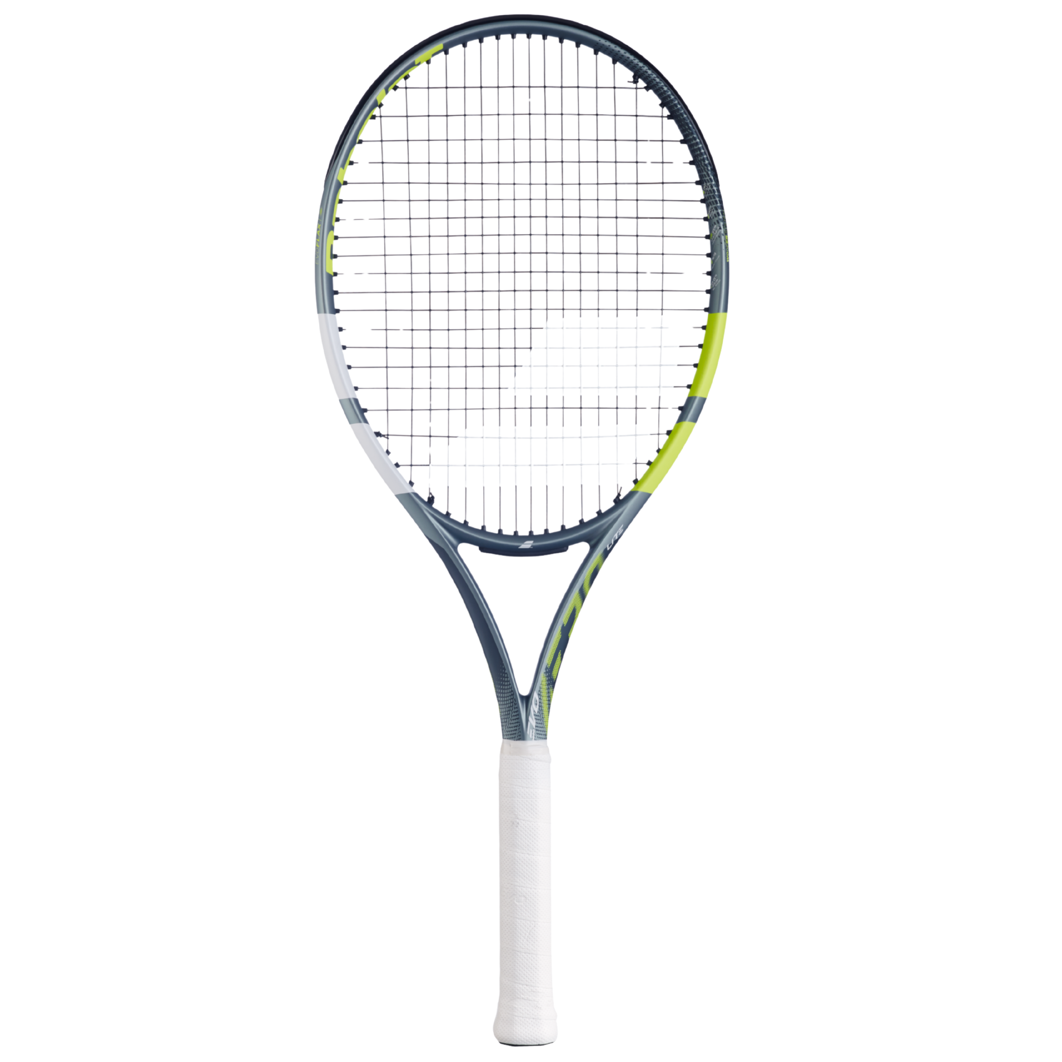 Babolat Evo Aero Lite 2026 Tennis Racket Strung - Grey/Yellow Tennis Rackets Babolat