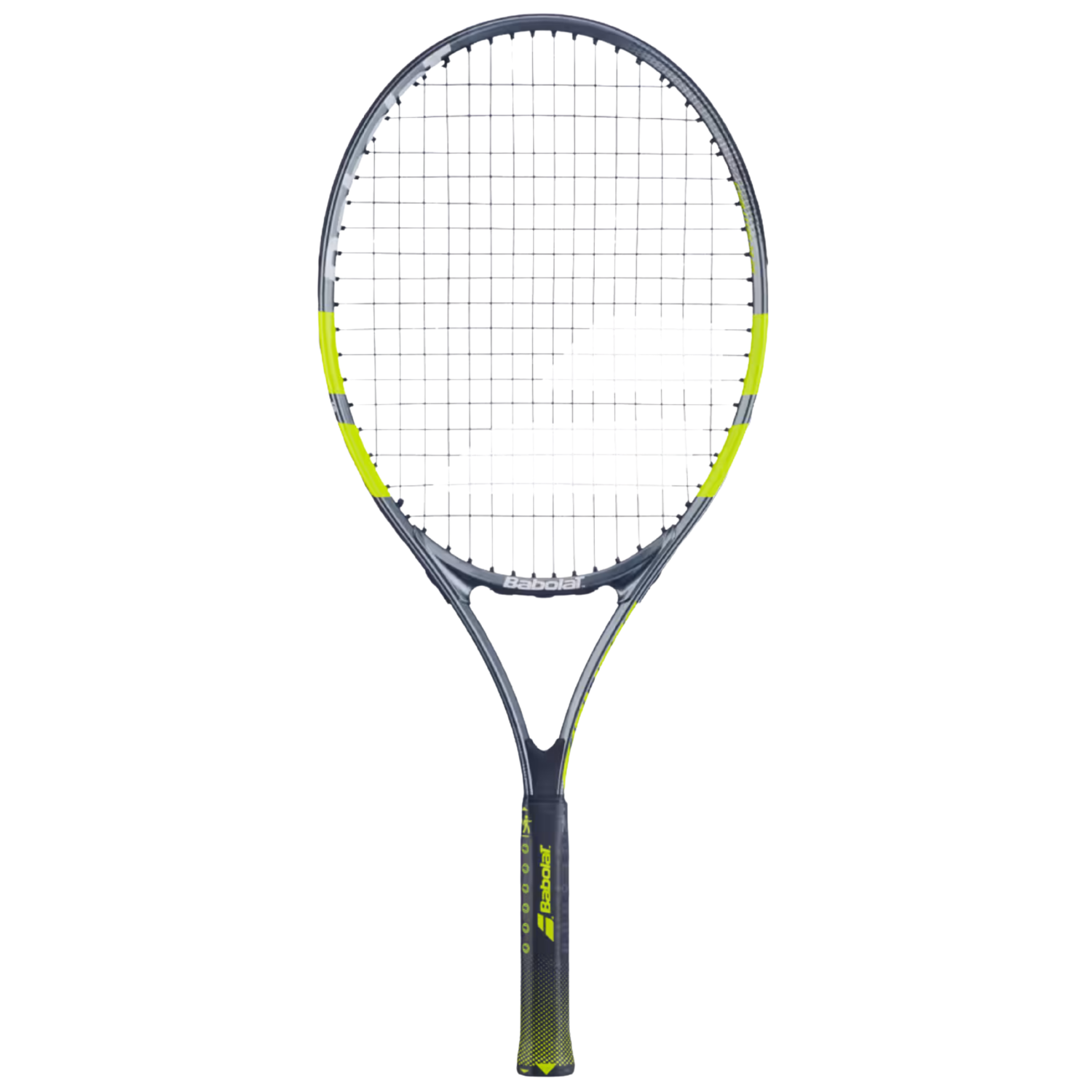 Babolat Carlitos Junior 25 2026 Badminton Racket Strung - Grey/Yellow Grey Yellow 25" Tennis Rackets Babolat