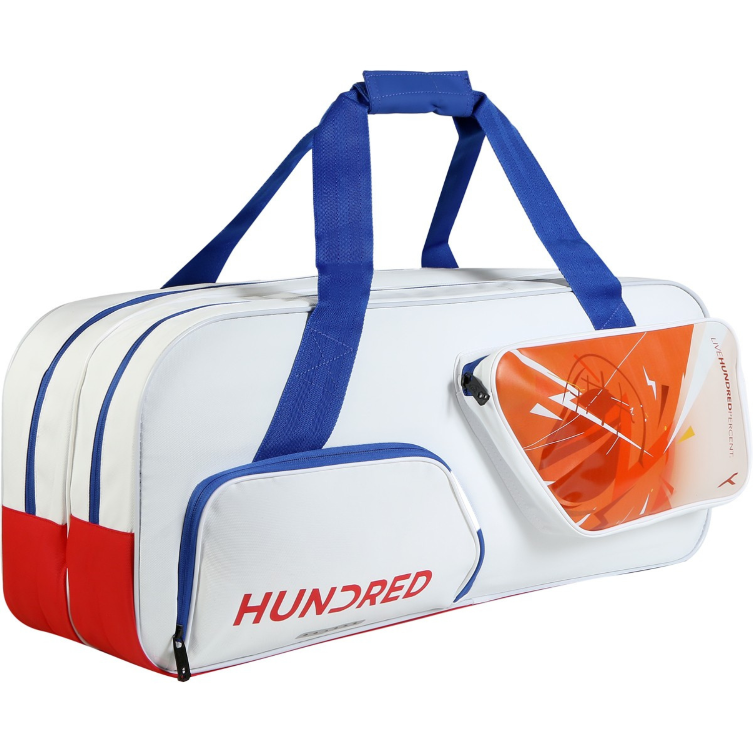 Hundred Monolith Kit 6-in-1 Racket Bag – White Luggage Hundred