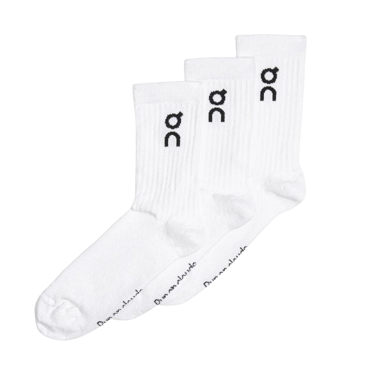 On Logo Sock High Unisex 3 pack - White White Clothing On Running