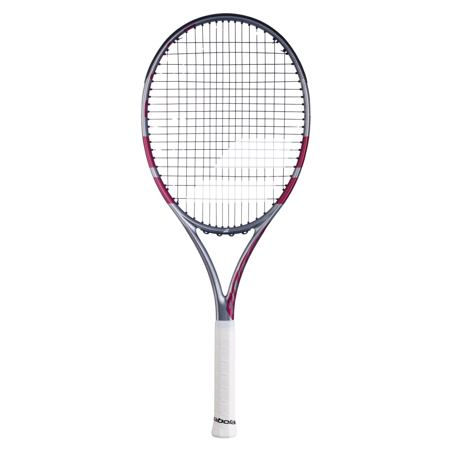 Babolat Boost Aero Pink 2026 Strung Tennis Racket - Grey/Pink