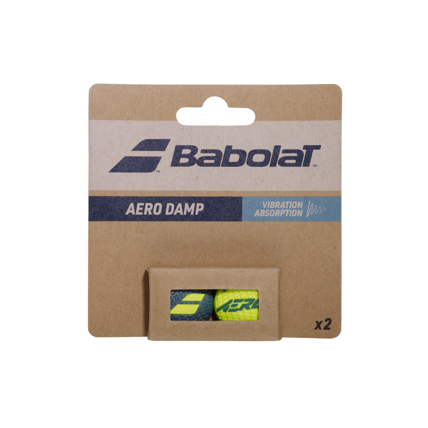 Babolat Aero Damp Dampener - Grey/Yellow Accessories Babolat