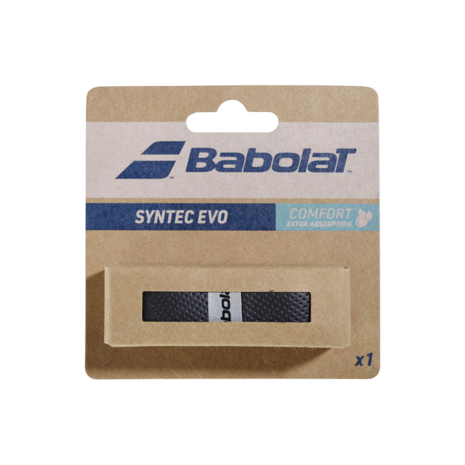 Babolat Syntec Evo Replacement Grip (Single) - White Grips Babolat