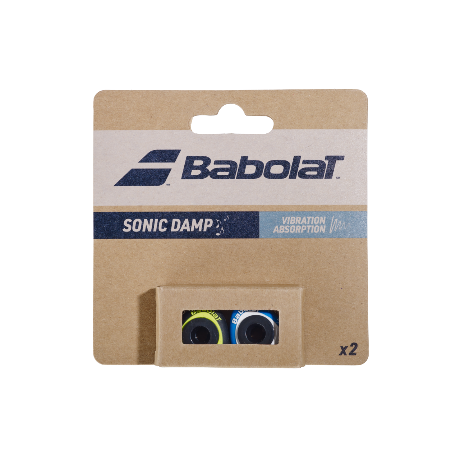 Babolat Sonic Damp Dampener - Blue/Yellow Blue Yellow OS Dampener Babolat