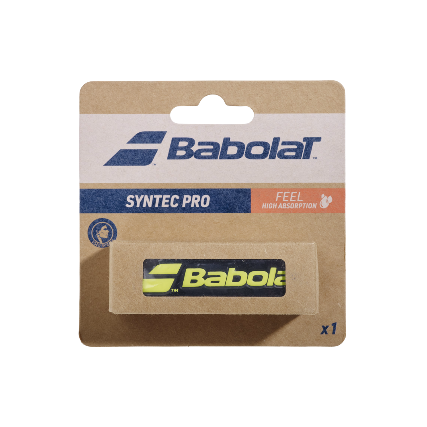 Babolat Syntec Pro Replacement Grip (Single) - White Grips Babolat