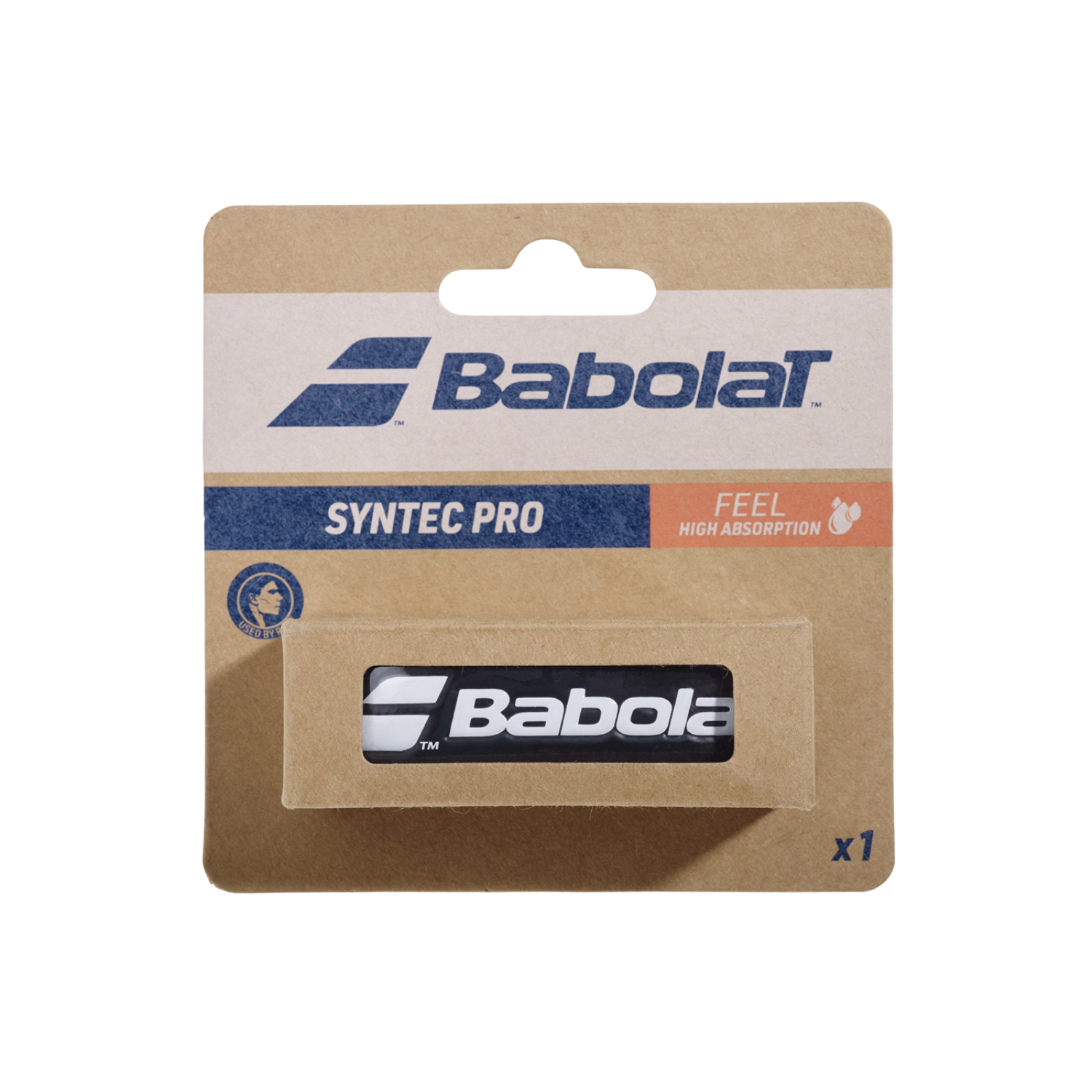 Babolat Syntec Pro Replacement Grip (Single) - White Grips Babolat