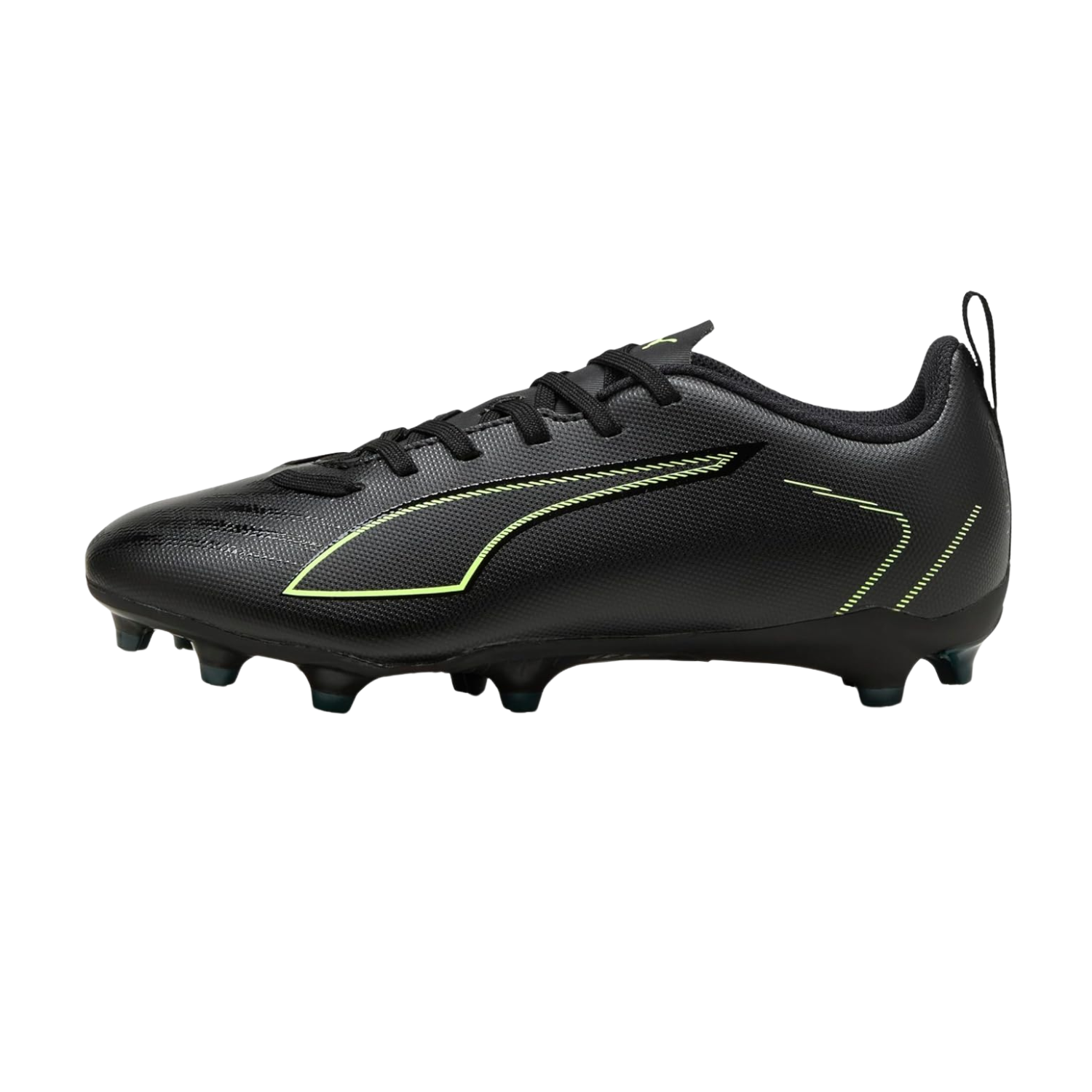 Puma Ultra 6 Play FG/AG Football Boots Junior - Puma Black/Green Puma Black Fizzy Light Green Terrain shoes Puma