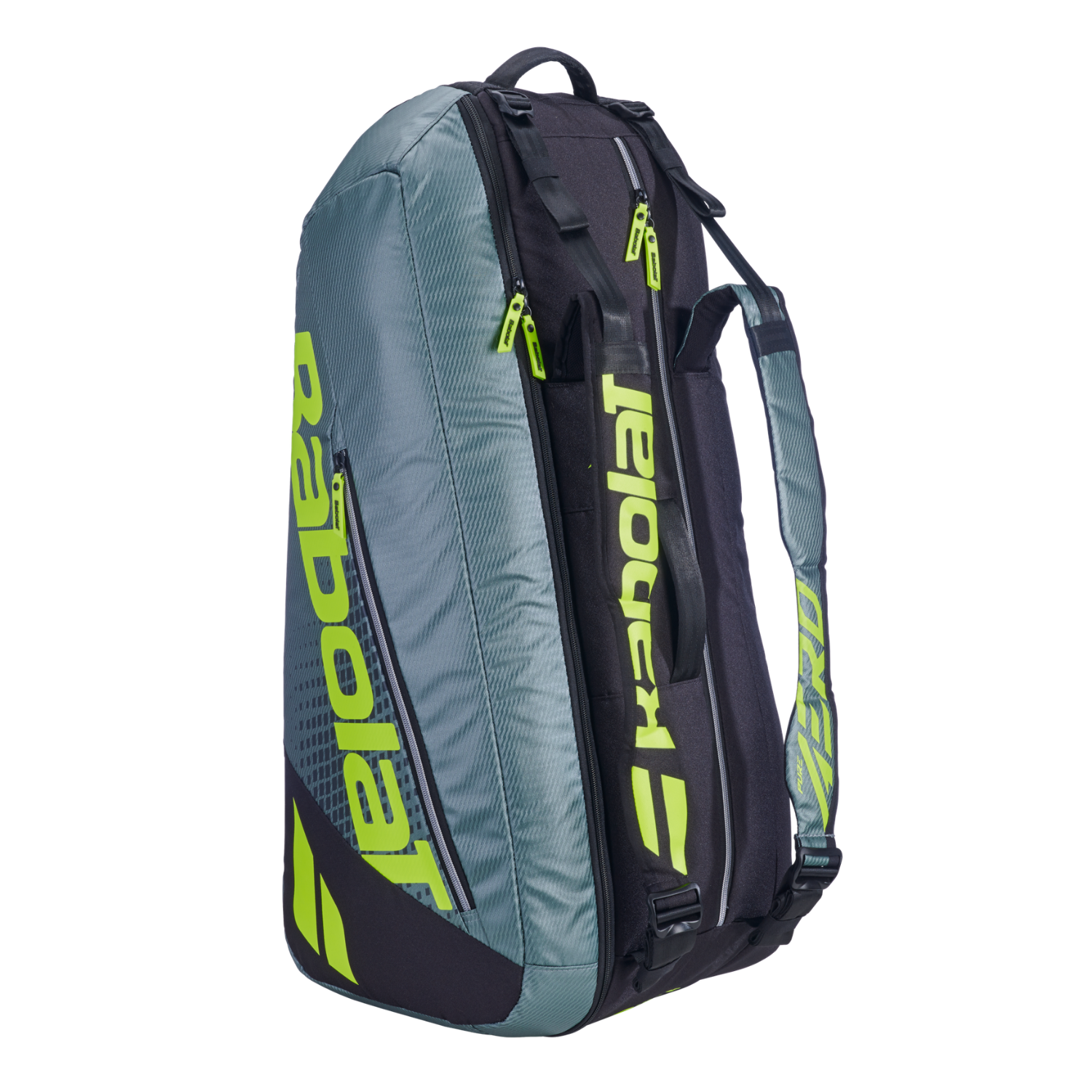 Babolat RH6 Pure Aero 2026 Racket Bag - Black/Grey/Yellow Luggage Babolat