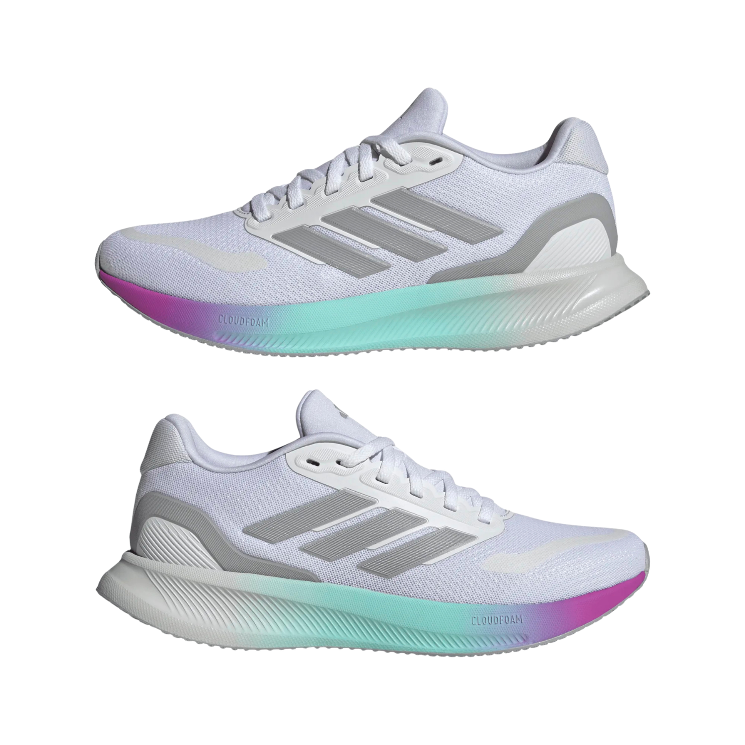 Adidas Runfalcon 5 Running Shoe Women - White/Silver/Black