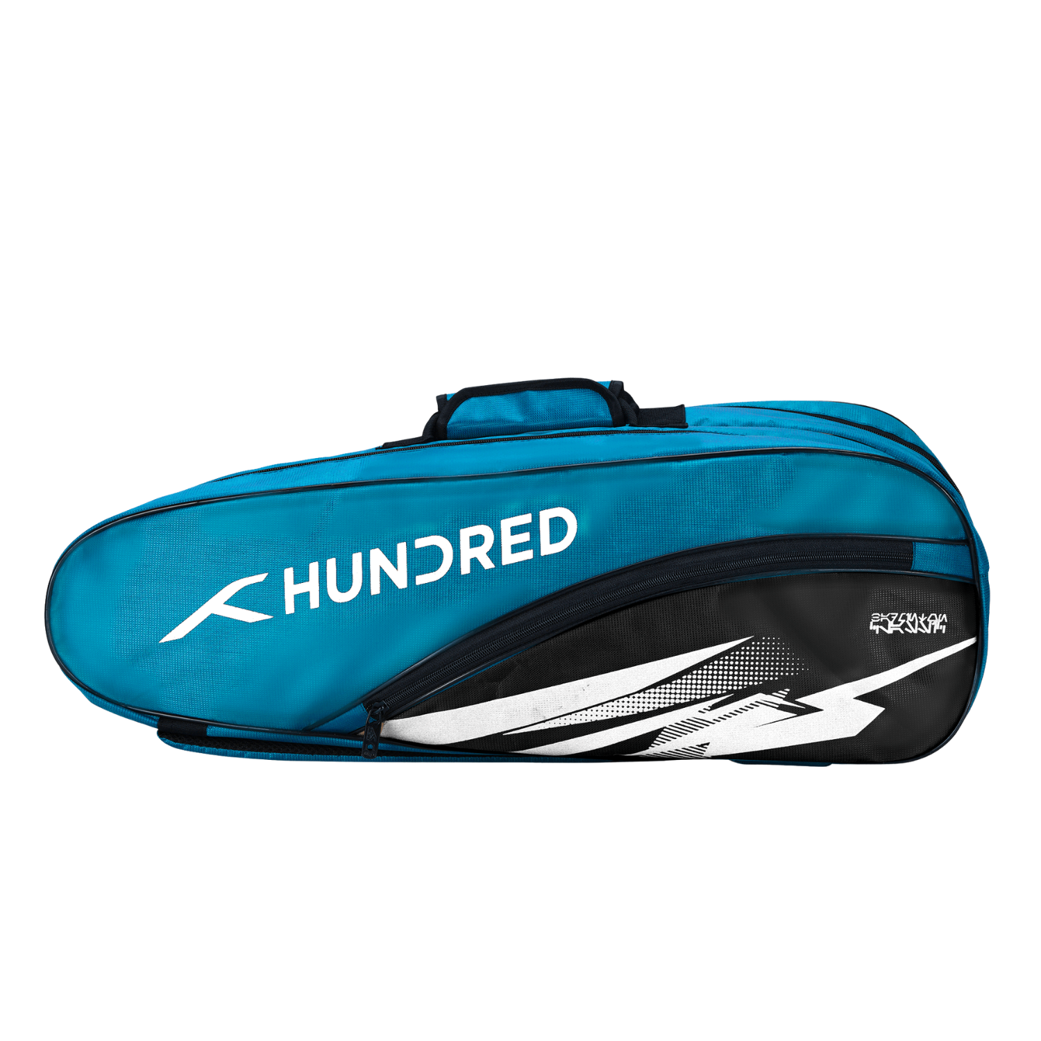 Hundred Cosmogear Badminton Kitbag - Teal Blue/Black Teal Blue Black 6 Racket Luggage Hundred