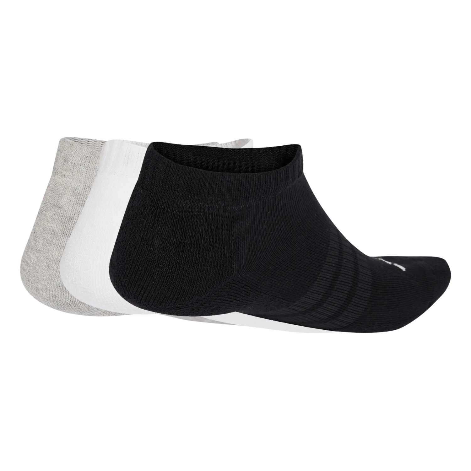 Adidas Cushioned Essentials Low 3 Pack Socks Unisex - Grey/White/Black