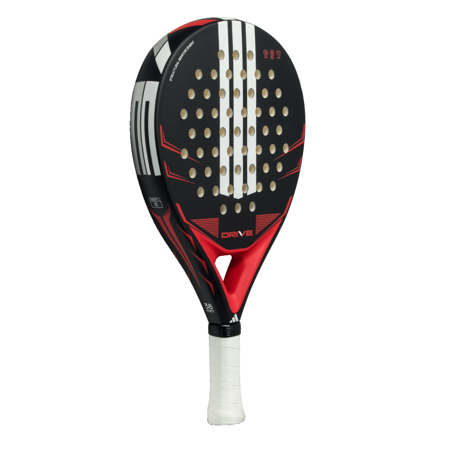 Adidas Drive Black 2026 Padel Racket - Black/Red