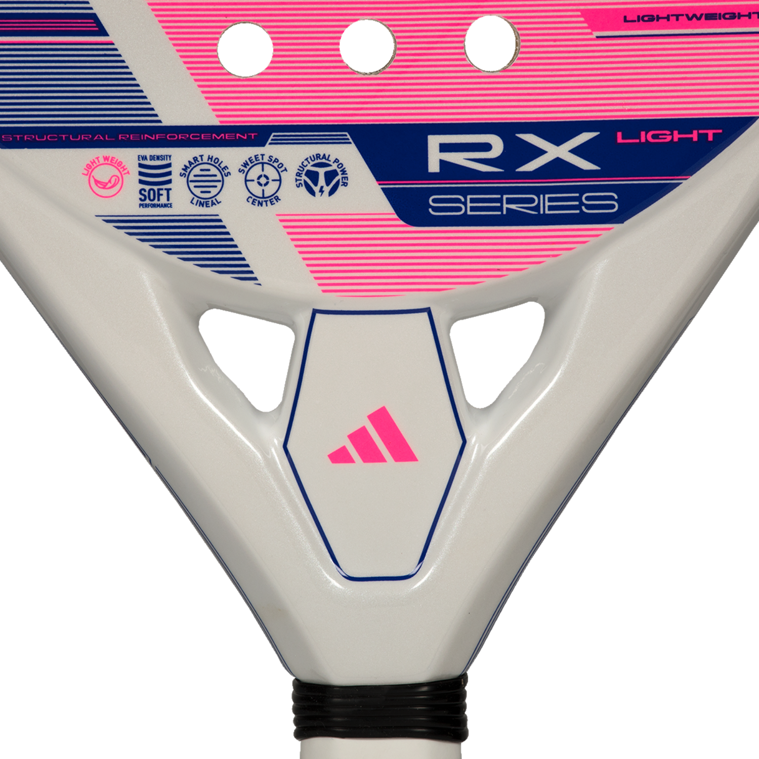 Adidas RX Series Light 2026 Padel Racket - White/Pink