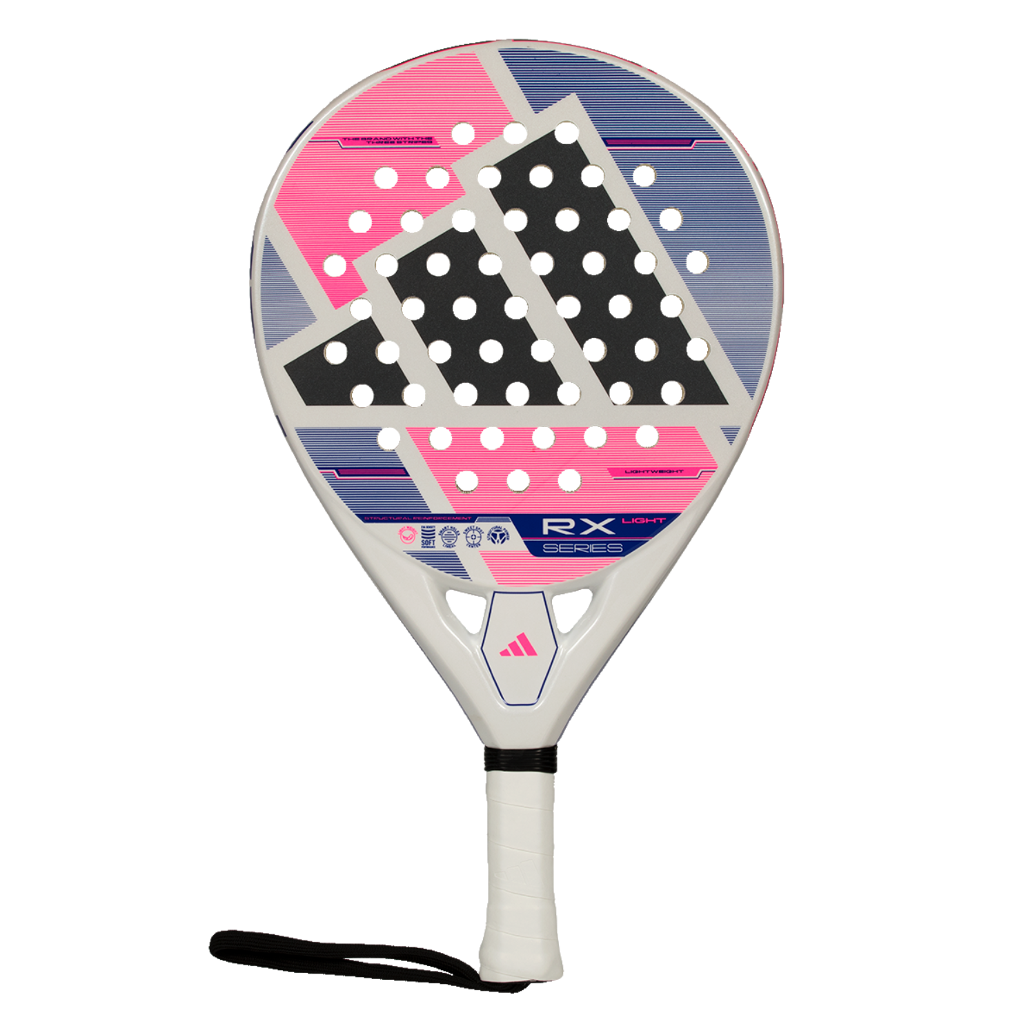 Adidas RX Series Light 2026 Padel Racket - White/Pink