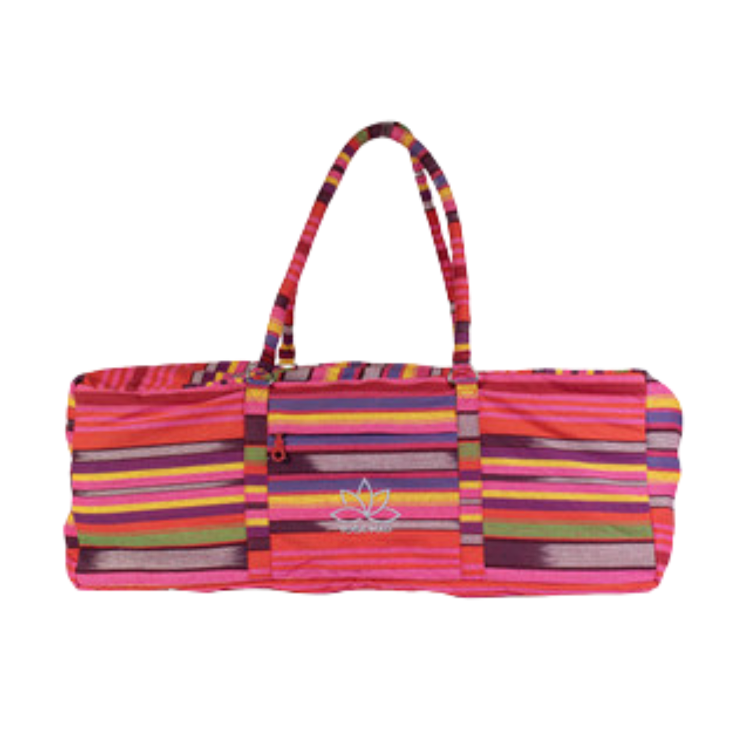 Fitness Mad Deluxe Yoga Kit Bag Lightweight Carry Bag - Pink & Blue