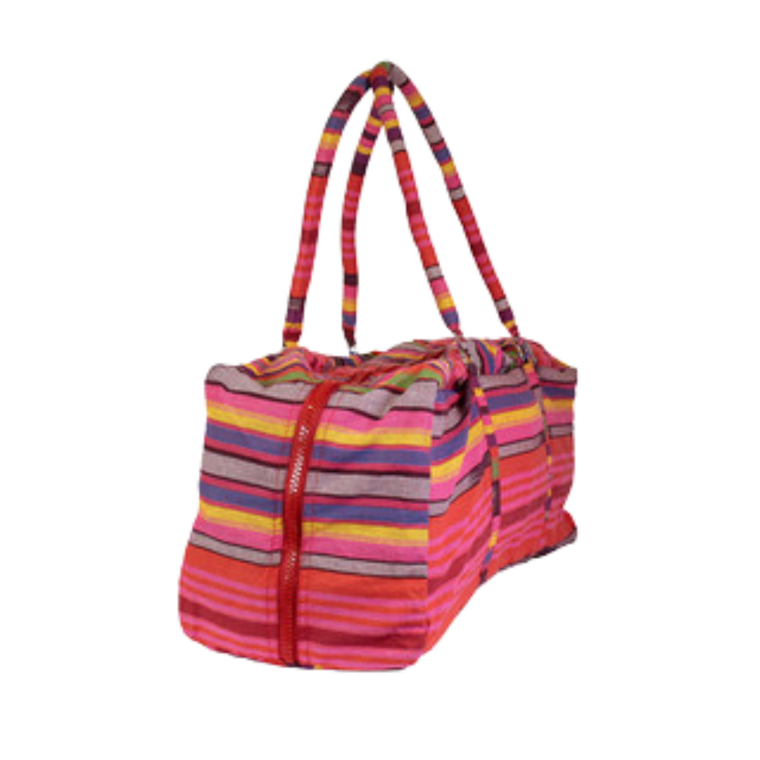 Fitness Mad Deluxe Yoga Kit Bag Lightweight Carry Bag - Pink & Blue